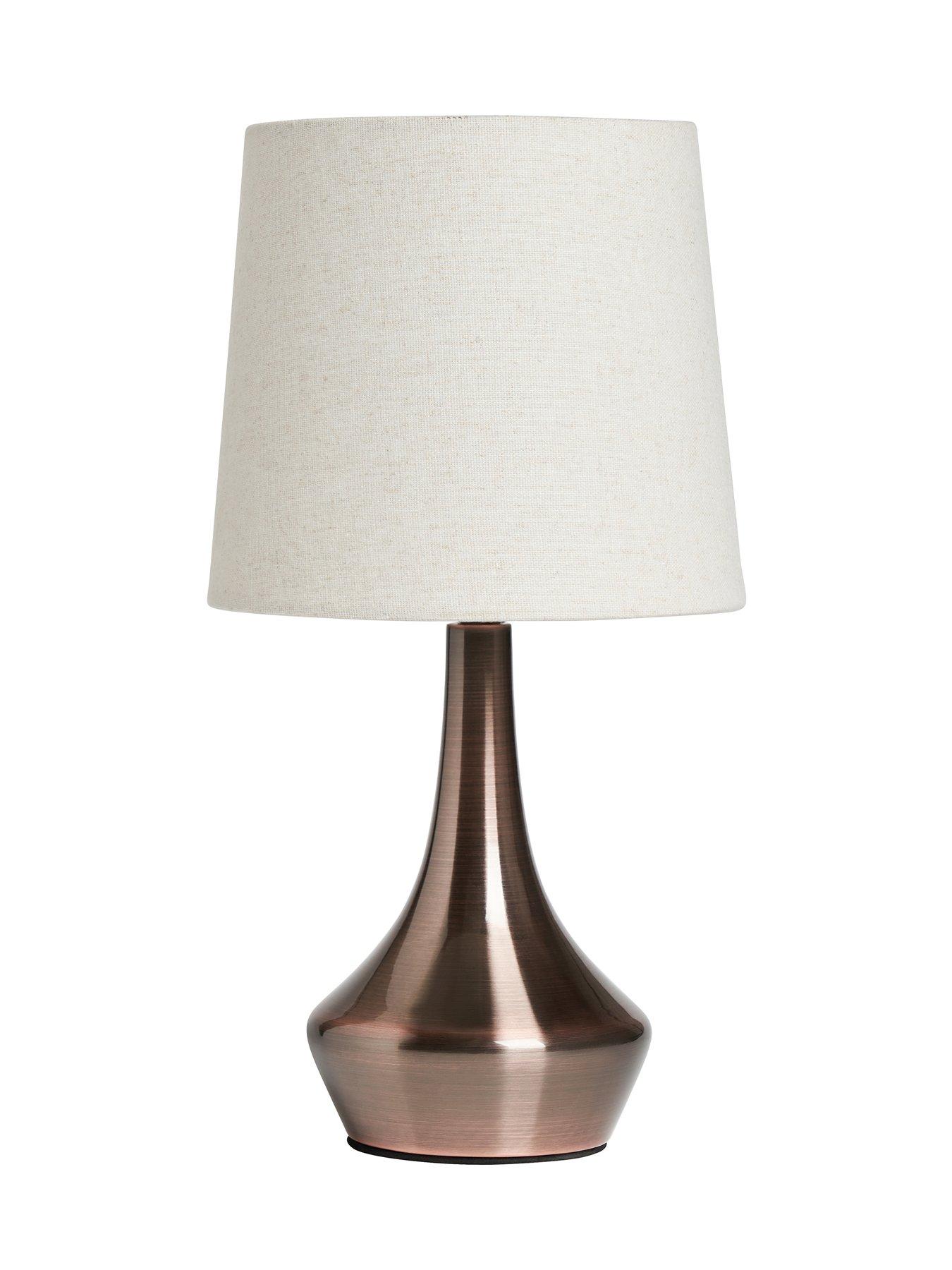 Image 3 of 6 of Very Home Small Metal Bedside Table Lamp