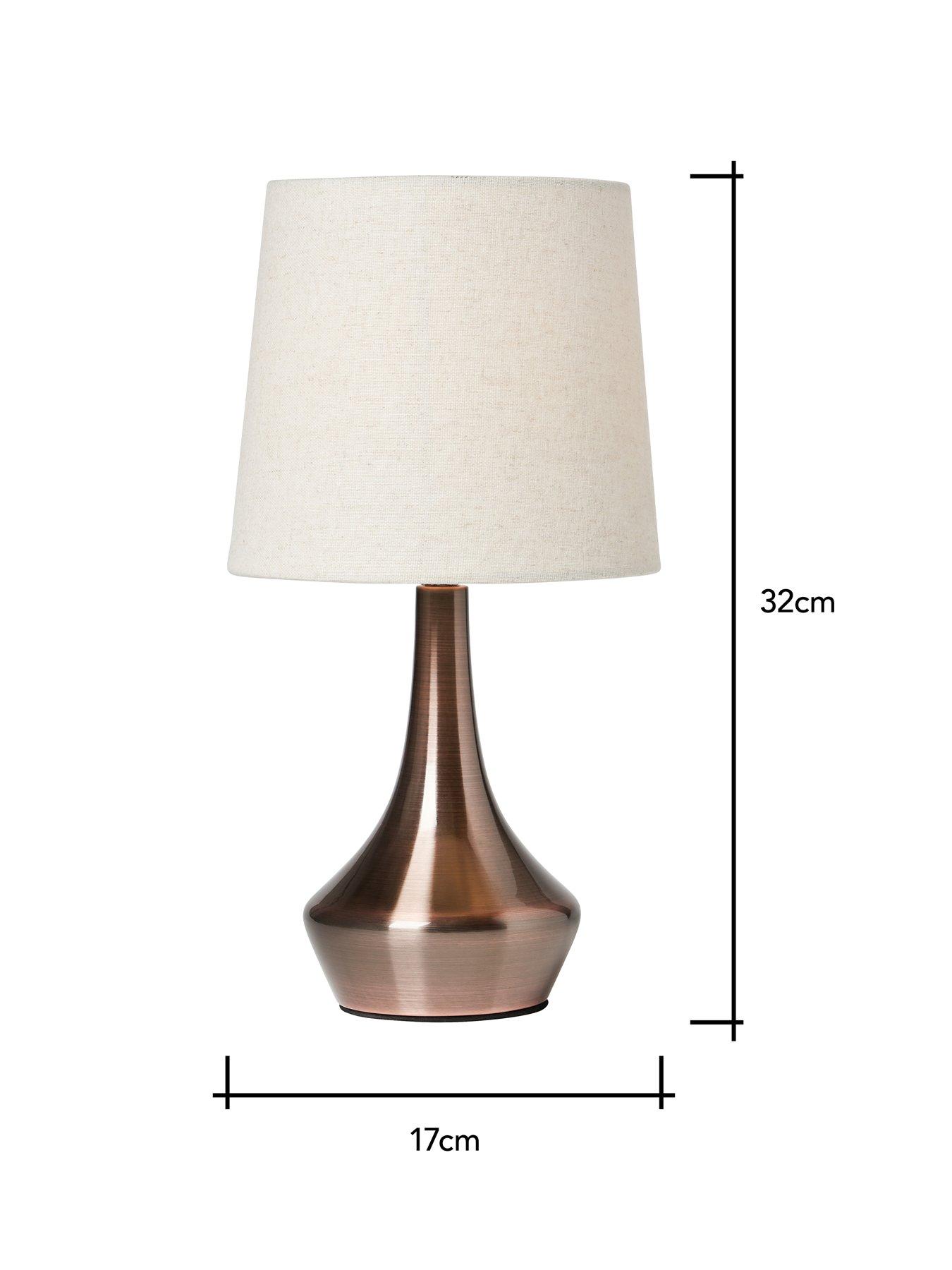 Image 6 of 6 of Very Home Small Metal Bedside Table Lamp