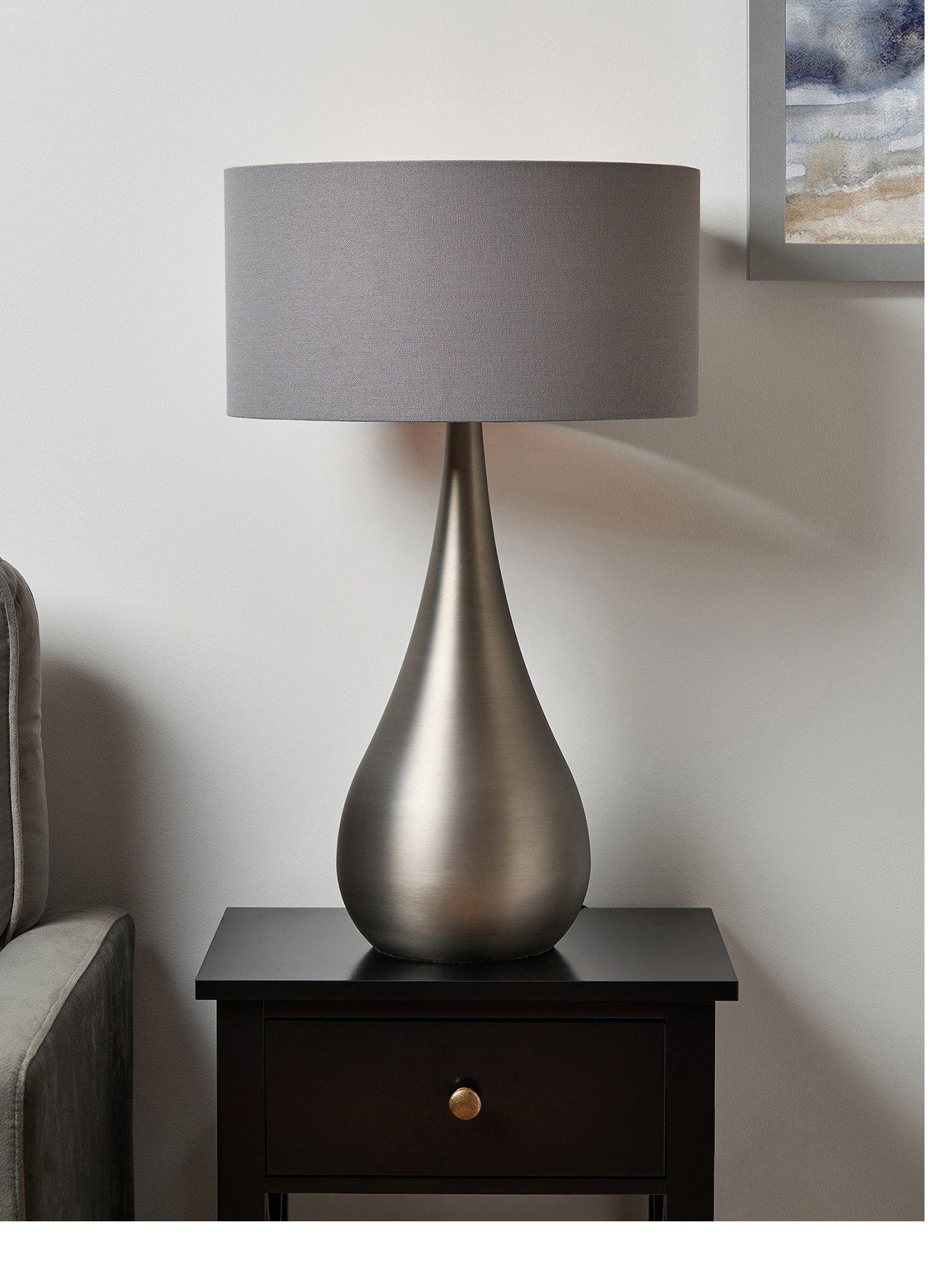 Image 2 of 4 of The Very Collection Tall Metal Teardrop Table Lamp
