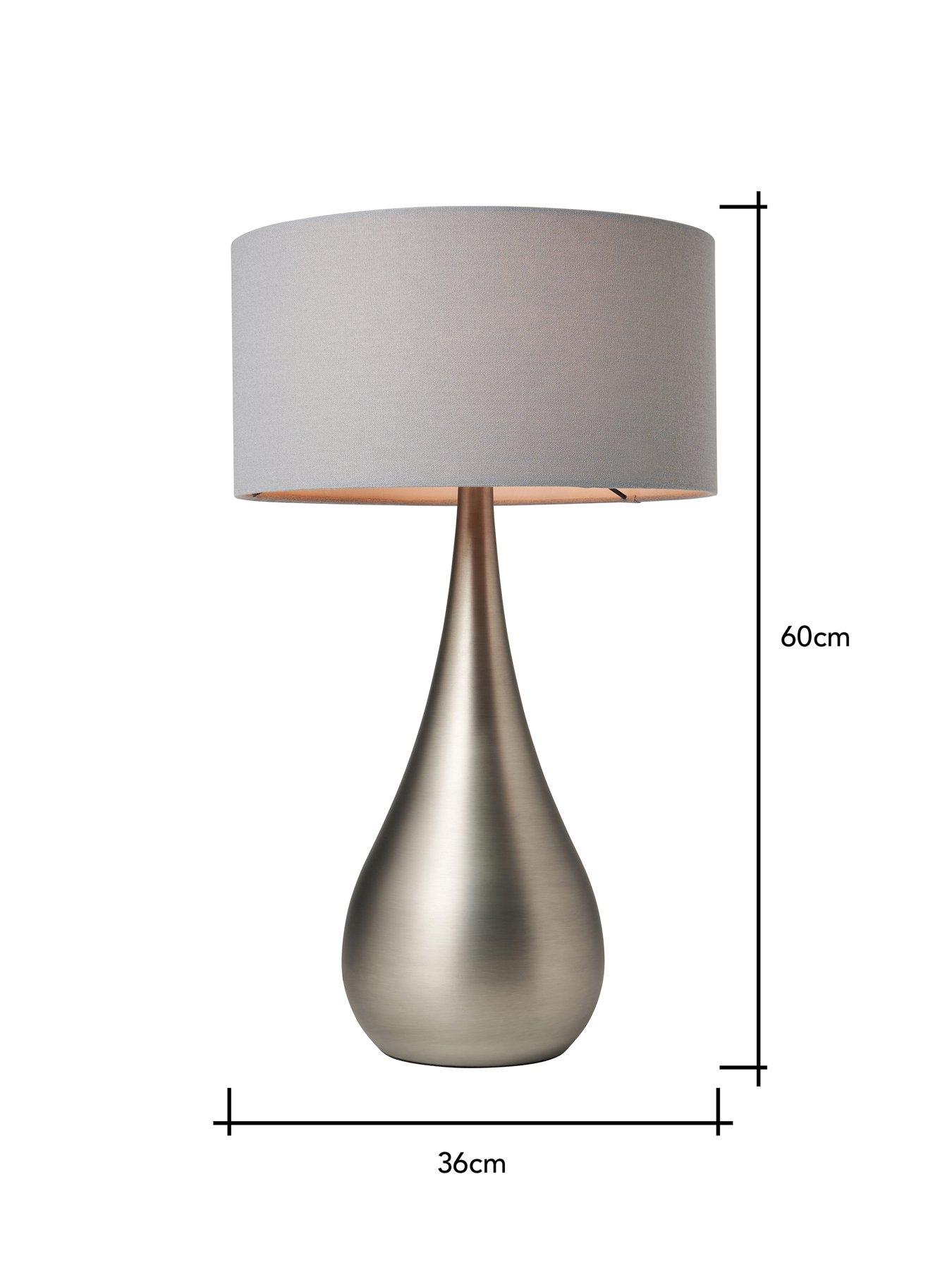Image 4 of 4 of The Very Collection Tall Metal Teardrop Table Lamp