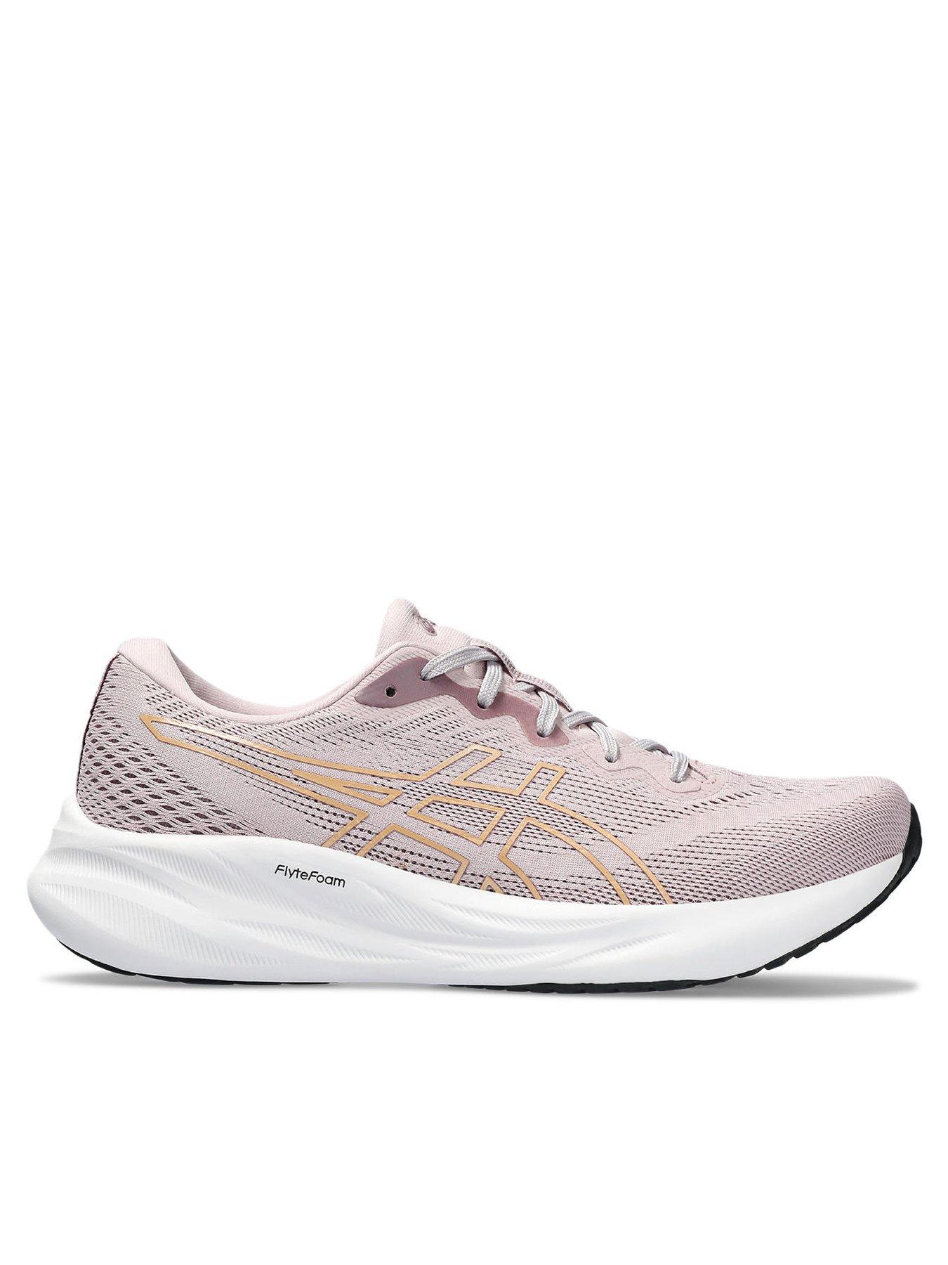 Pink asics running shoes on sale