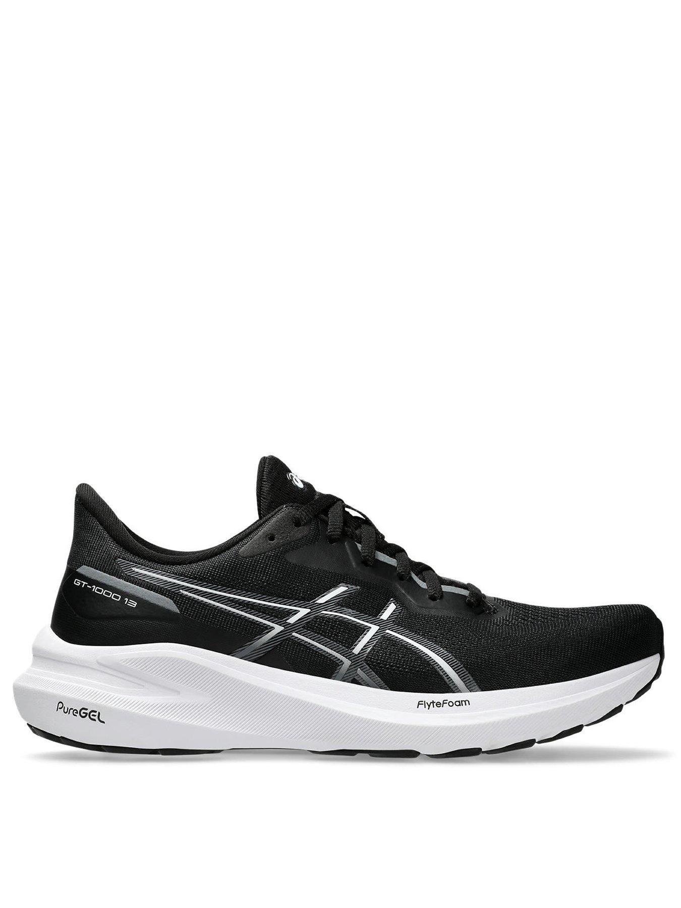 asics women's running stability gt-1000 13 trainers - black