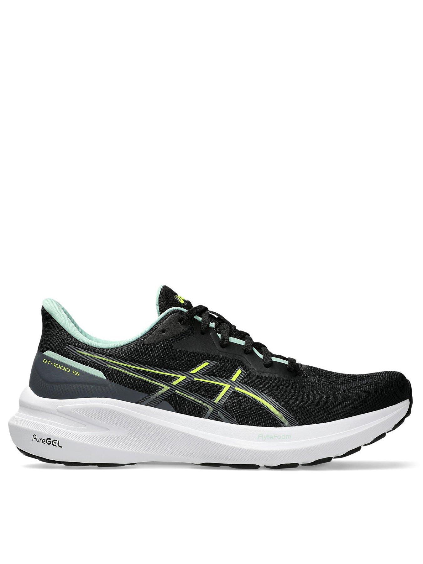 Asics Men's Running Stability GT-1000 13 Trainers - Black, Black, Size 6.5, Men