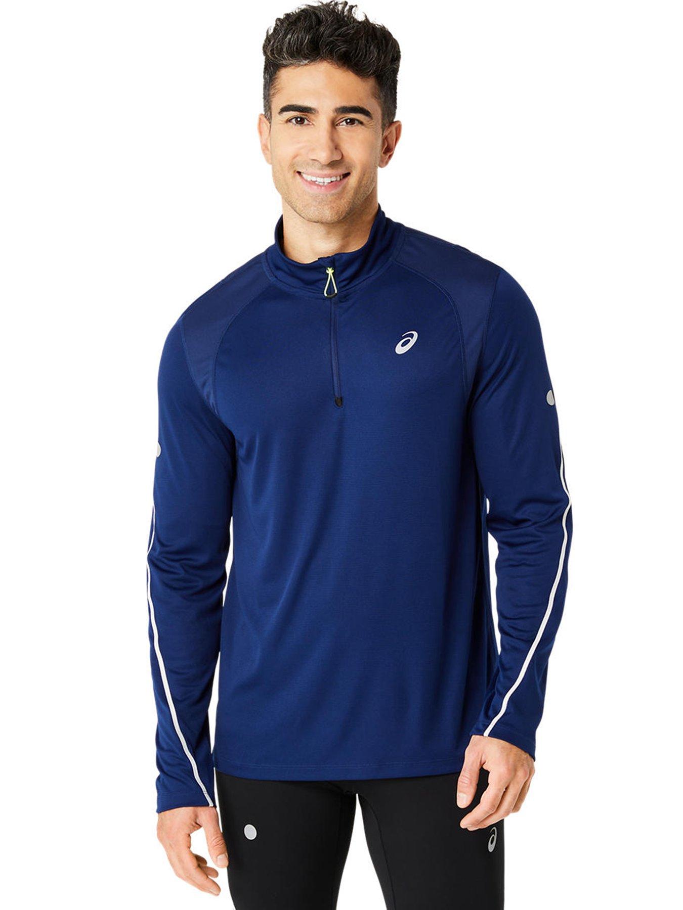 undefined Mens Running Road Lite-show 1/2 Zip Top - Blue