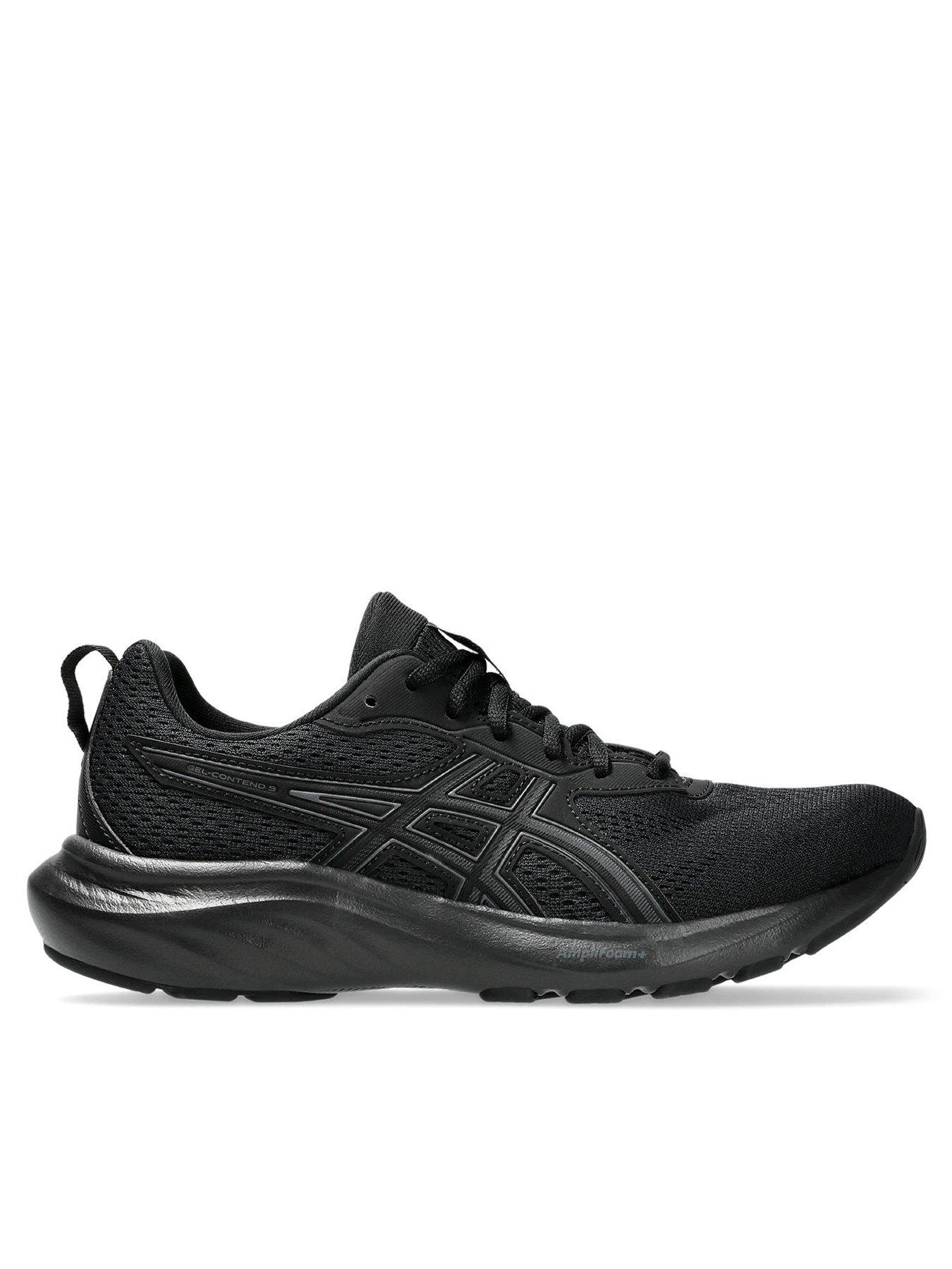 Black asics womens running hotsell