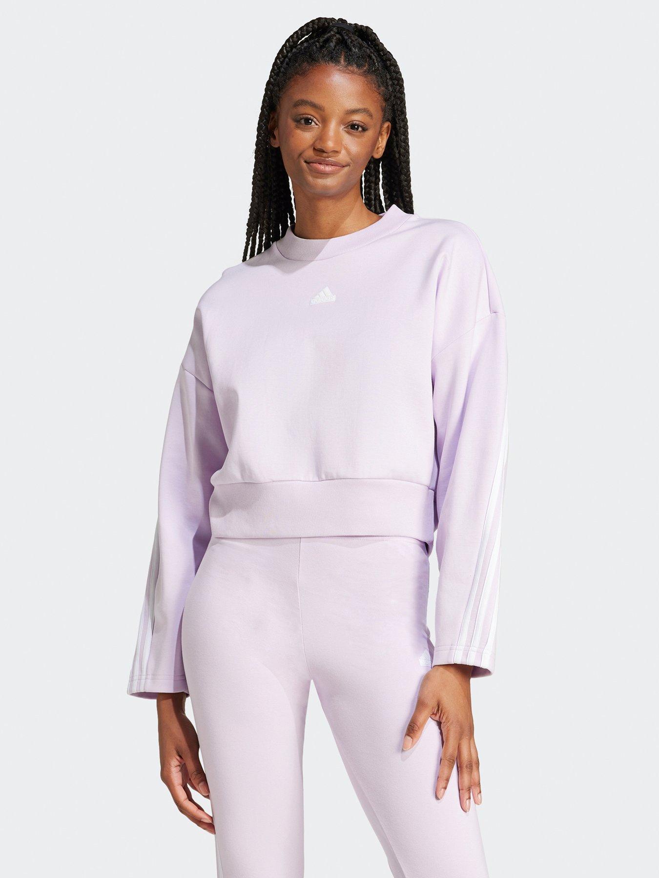 Adidas Sportswear Womens Future Icons 3 Stripe Sweat  Lilac - Very Adidas New In 31st October 2024