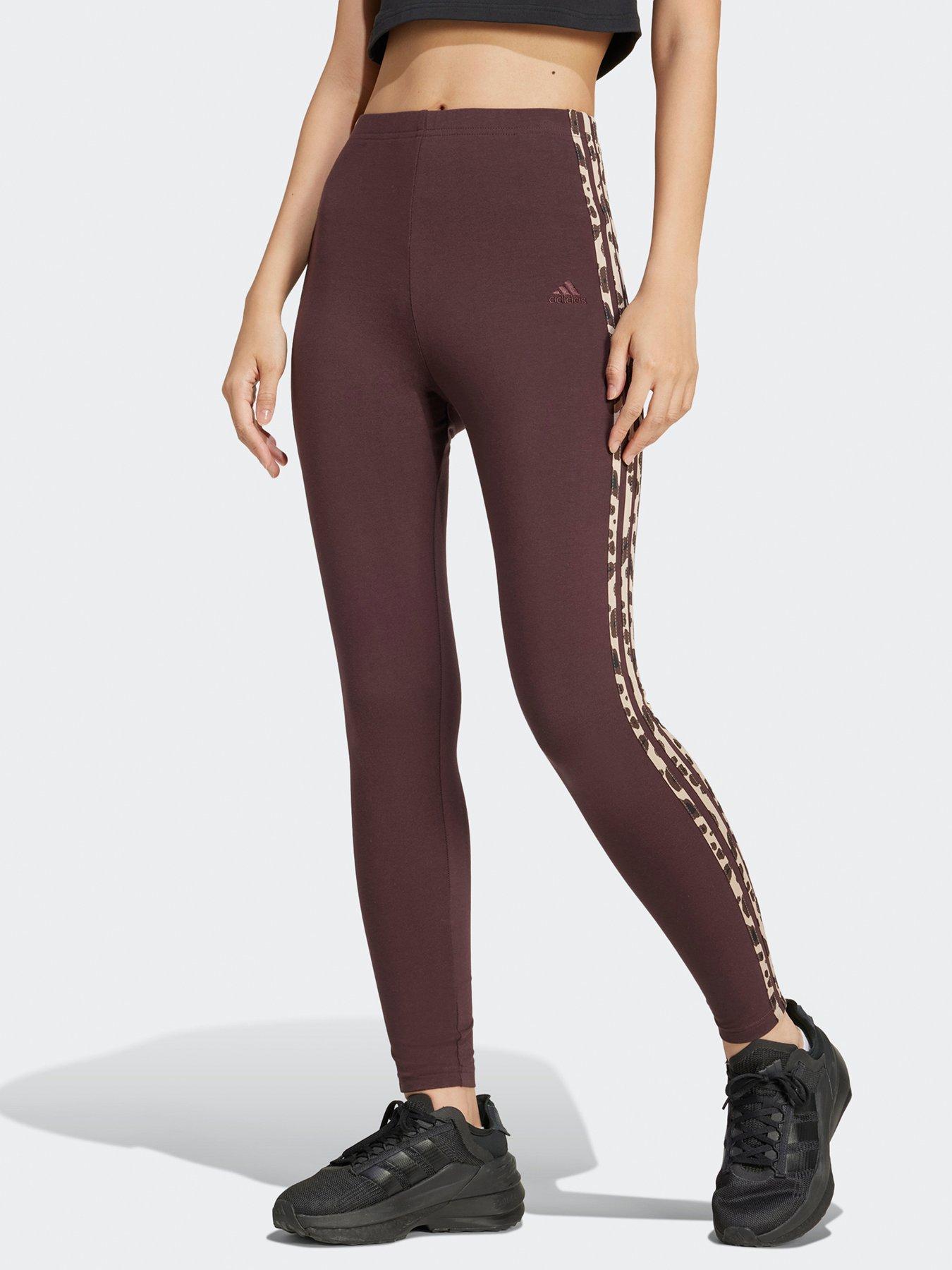 undefined Womens Animal 3 Stripe Legging - Brown