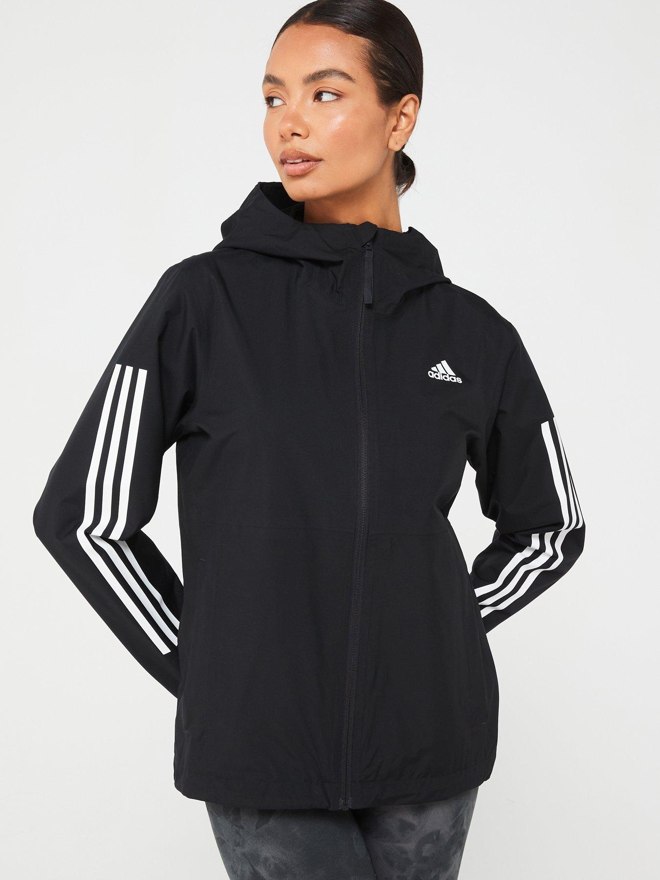 Black adidas jacket women hotsell