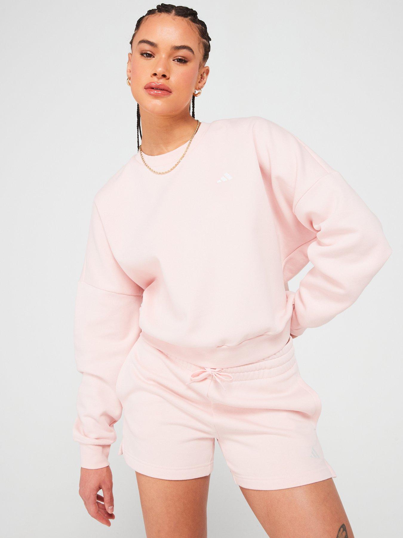 Ladies pink hoodie sweatshirt best sale