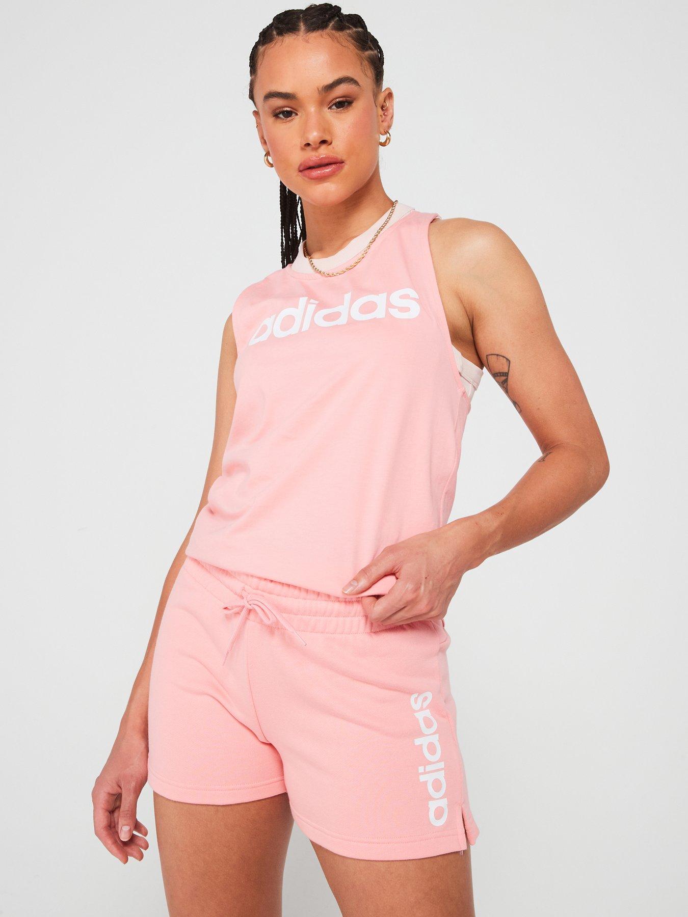adidas Sportswear Womens Linear Tank Pink Very