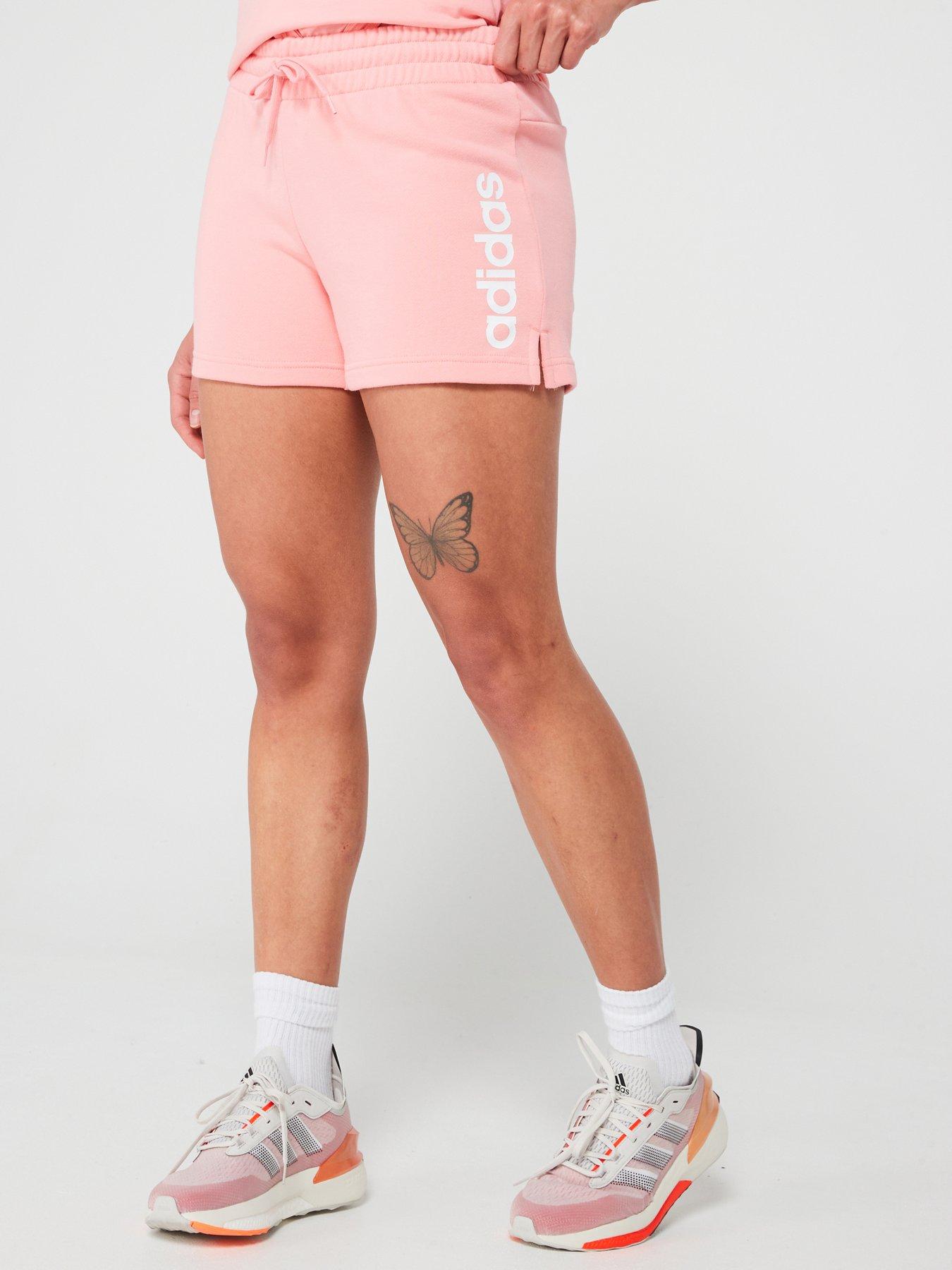 adidas Sportswear Womens Linear French Terry Shorts Green Very