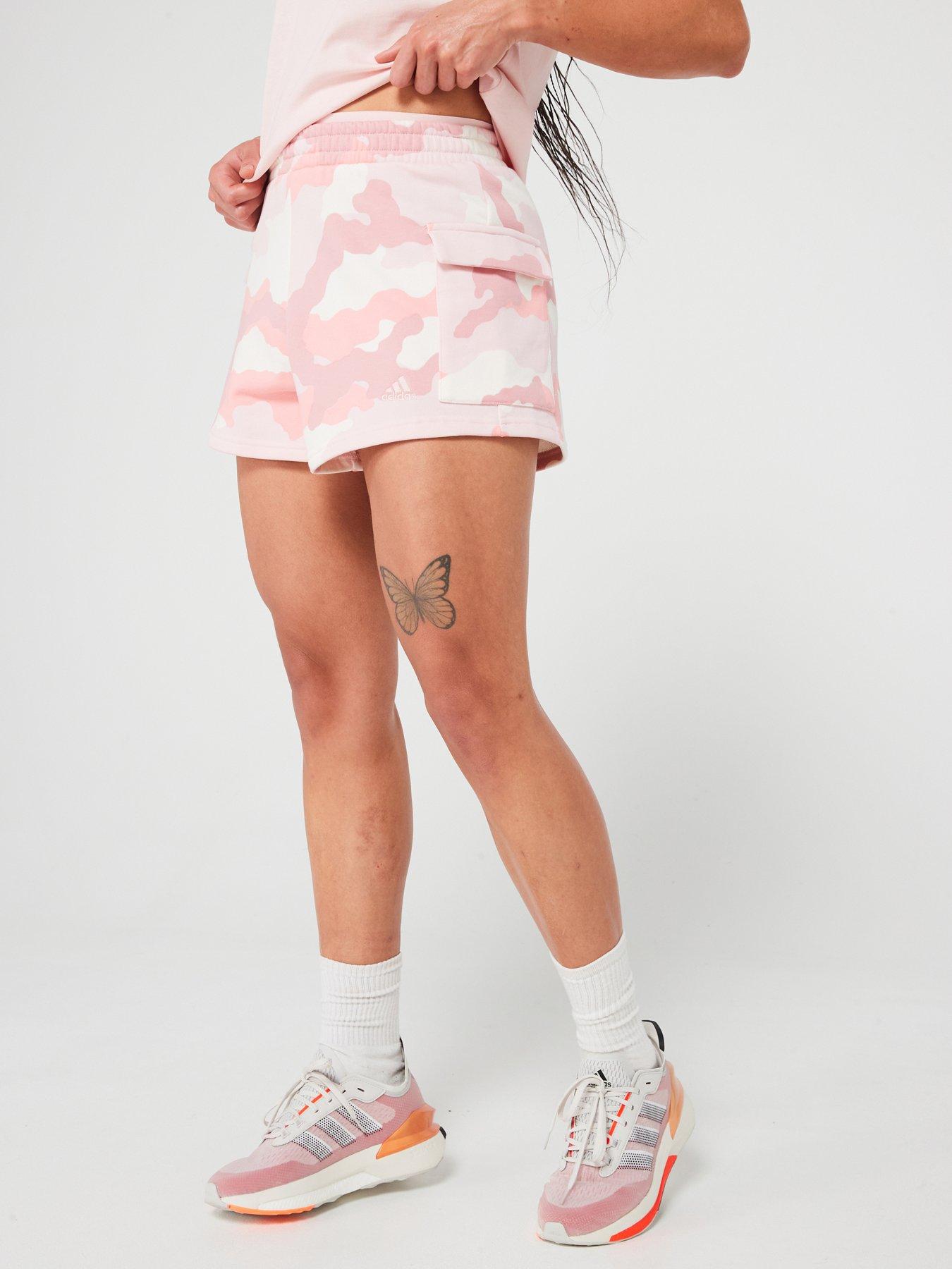 Pink camo shorts womens online