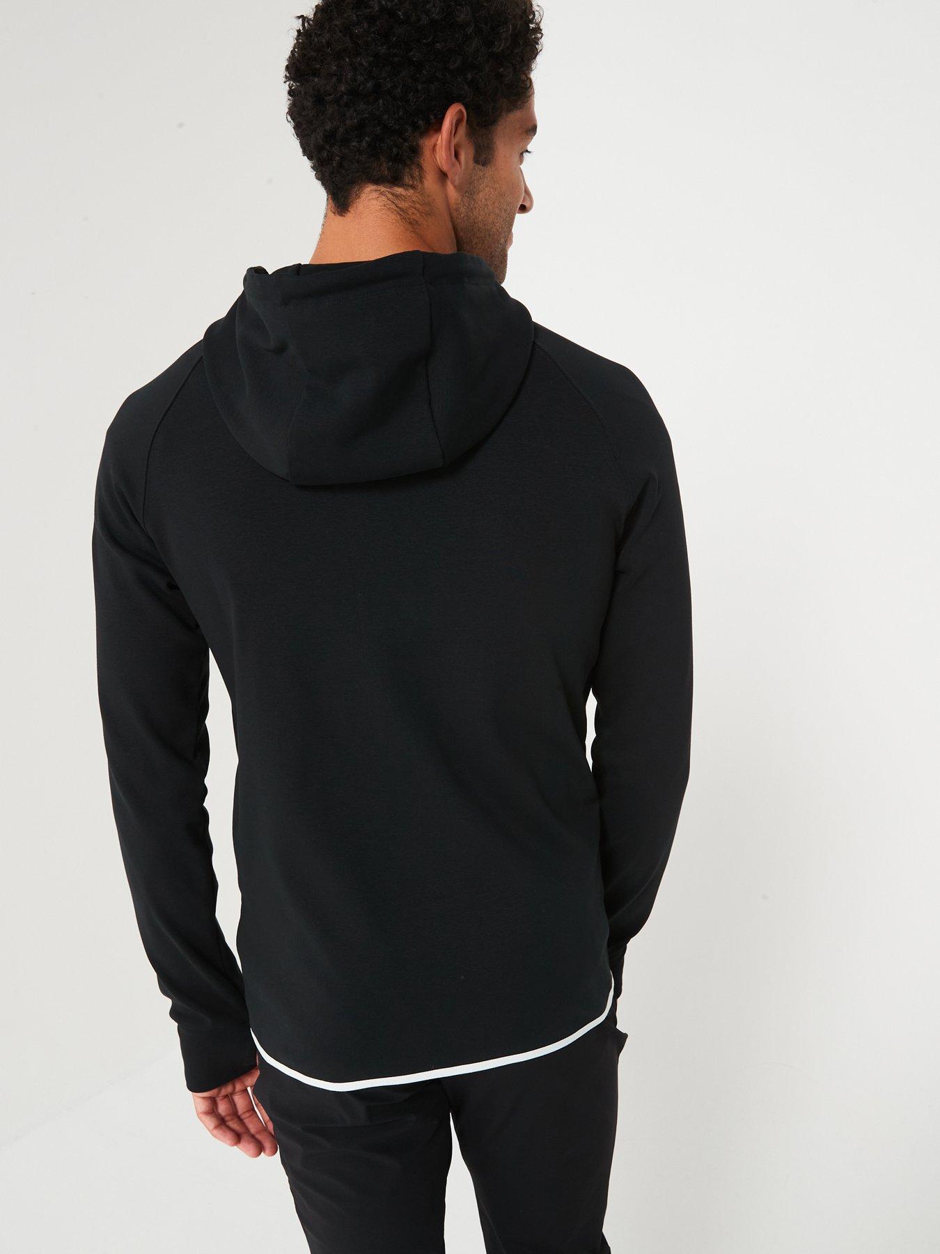 Image 2 of 6 of Gym + Coffee Mens Training Chill Zip Hoodie - Black