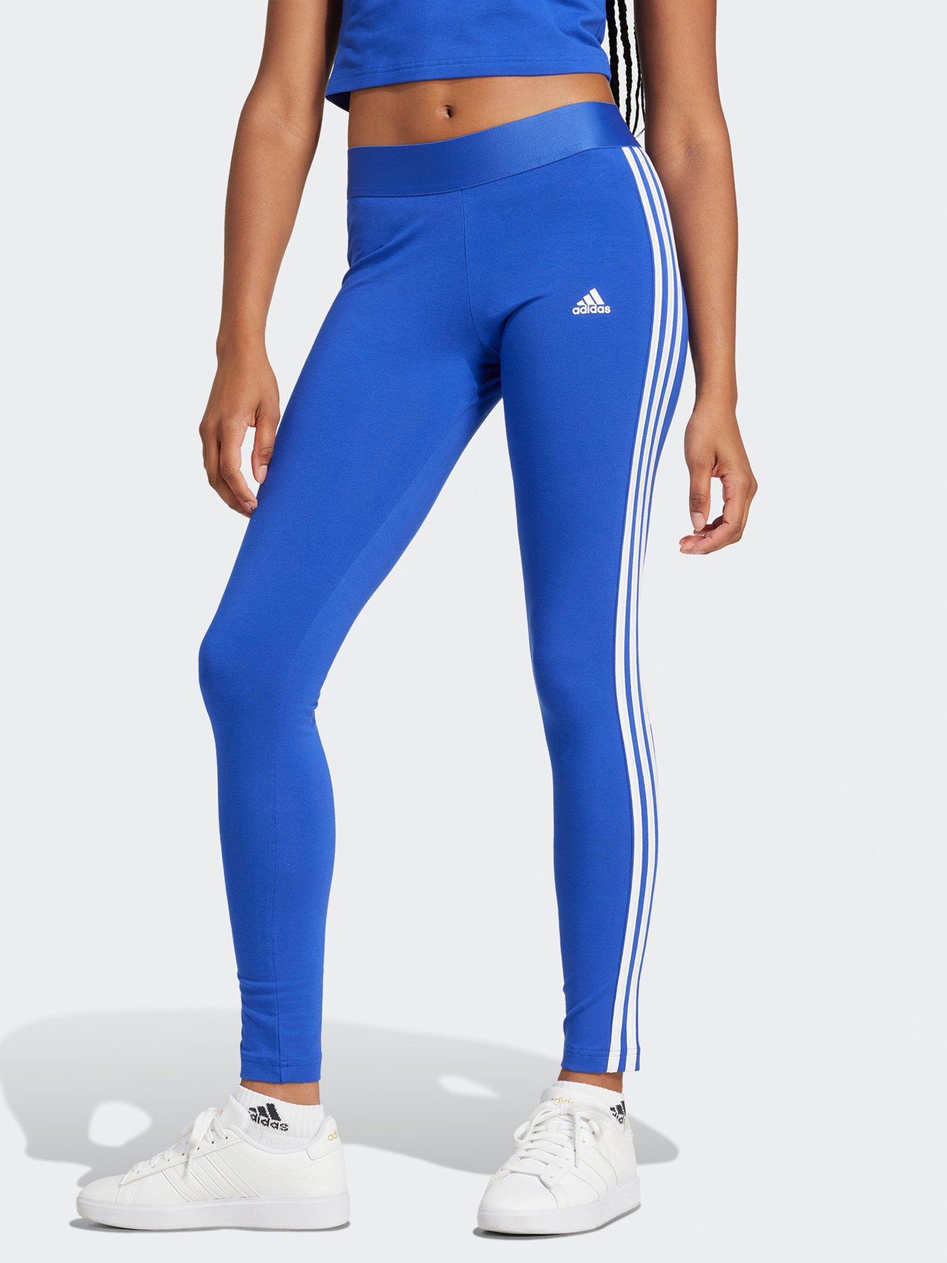 adidas Sportswear Womens Stripe Legging Blue Very