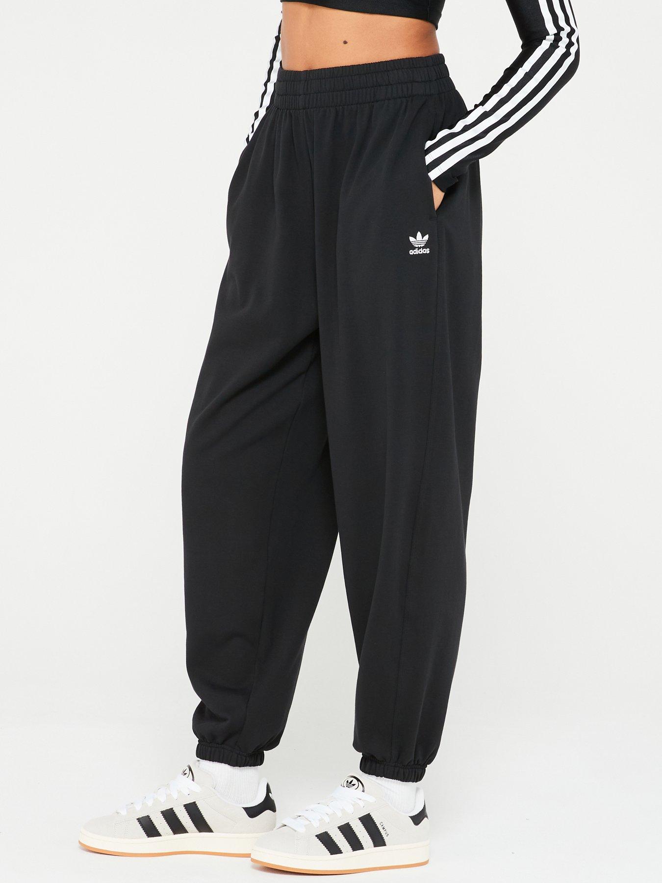 adidas Originals Womens Essentials Boyfriend Jogger - Black, Black, Size M, Women