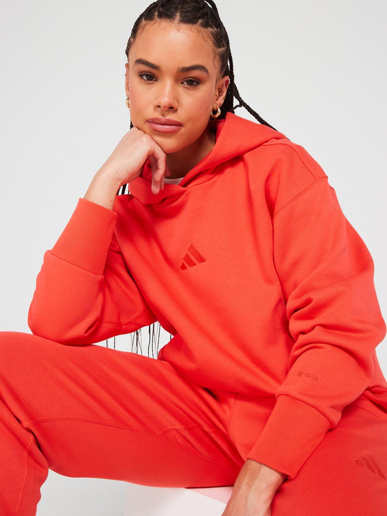 adidas Sportswear Womens All Season Boyfriend Hoodie Bright Red Very