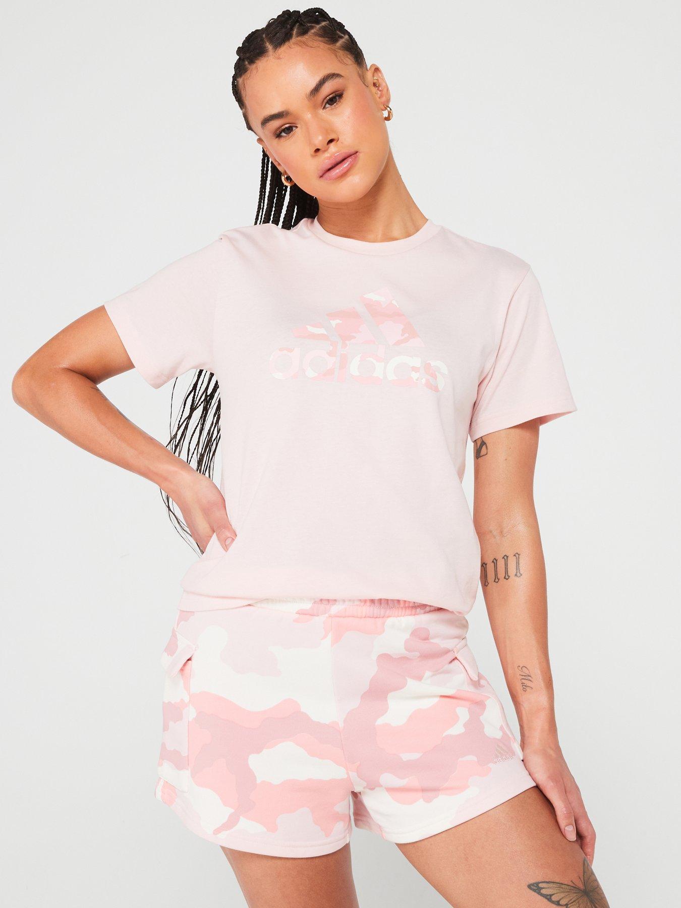 Image 1 of 4 of adidas Sportswear Women's Camo T-Shirt - Pink