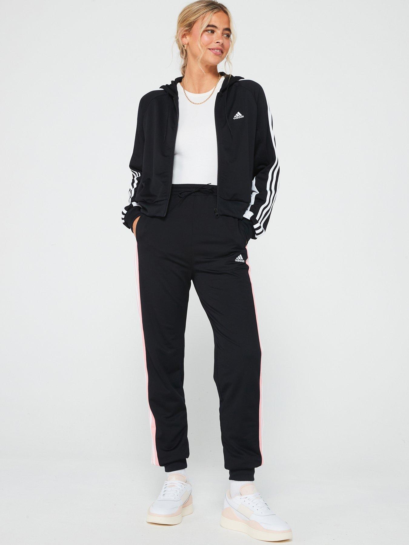 adidas Sportswear Womens Teamsport Tracksuit Black white Very