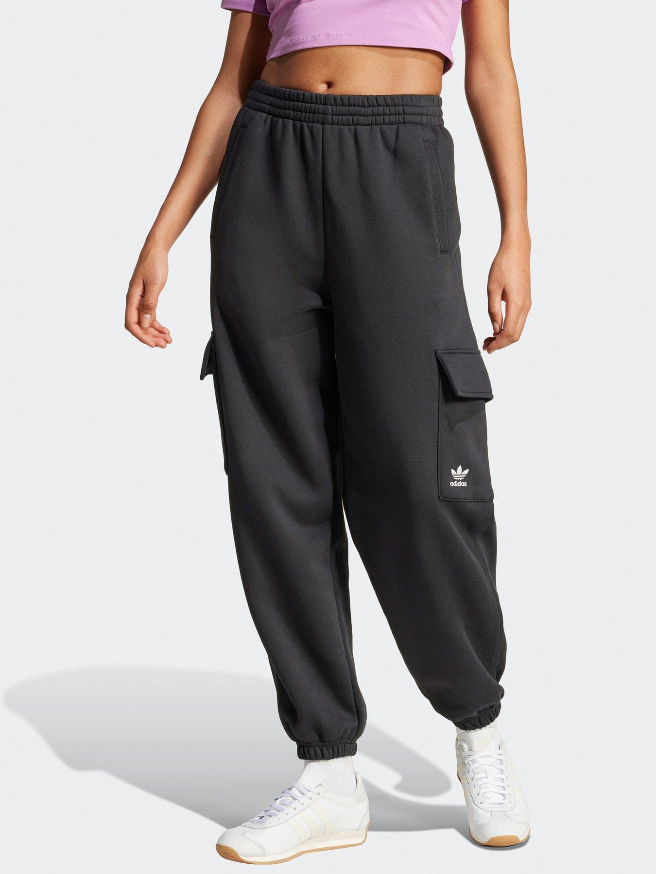 adidas Originals Womens Essentials Cargo Pants Black Very