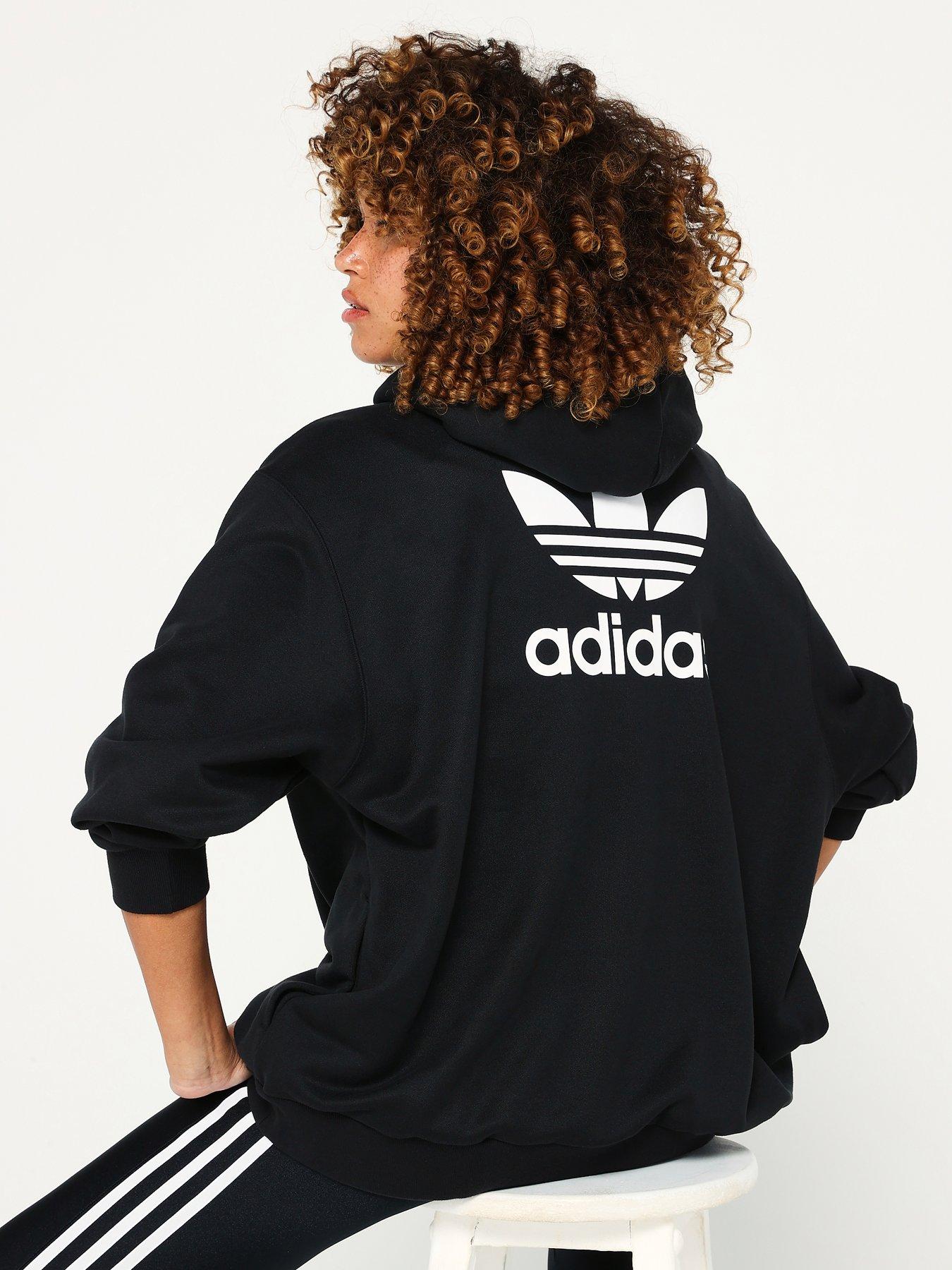 Oversized trefoil hoodie adidas online