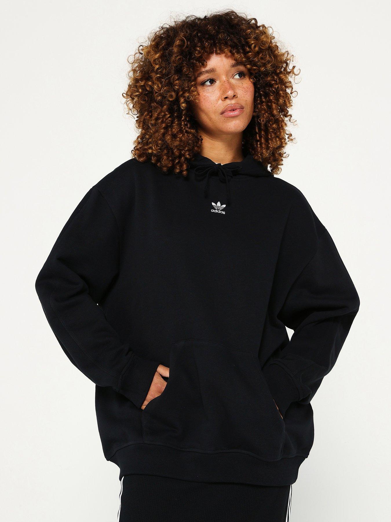 adidas Originals Women's Essentials Hoodie, Black, Size Xs, Women