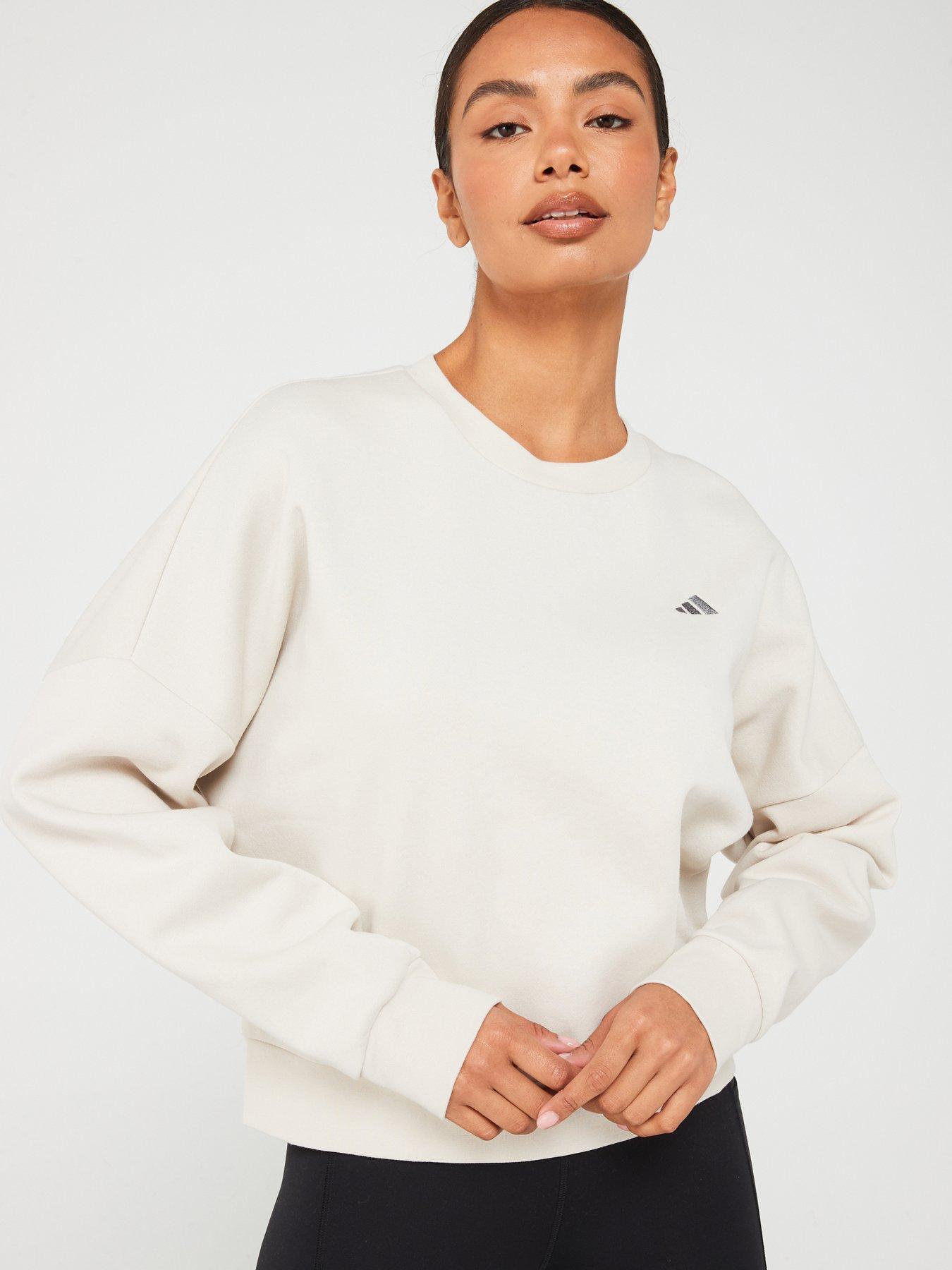 undefined Women's Small Logo Feel Cozy Sweat - Grey