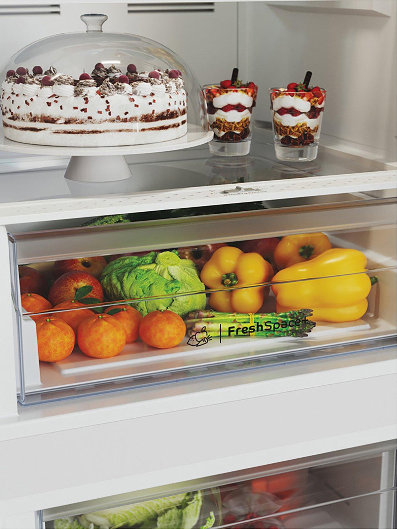 Indesit Total No Frost IBTNF60182W Fridge Freezer White Very