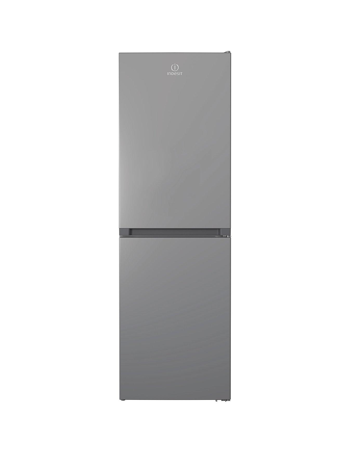 Product photograph of Indesit Total No Frost Ibtnf60182s Fridge Freezer - Silver from very.co.uk