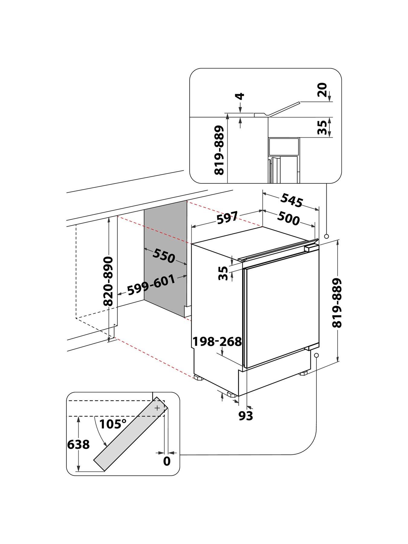 Image 5 of 5 of Hotpoint Low Frost HBUF011 Integrated Undercounter Fridge