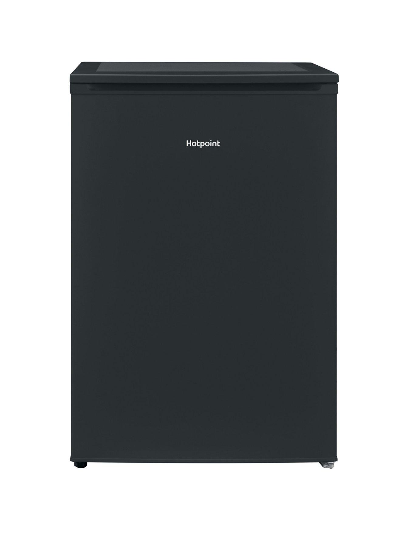 Product photograph of Indesit Hotpoint Low Frost H55rm1120buk Undercounter Fridge - Black from very.co.uk