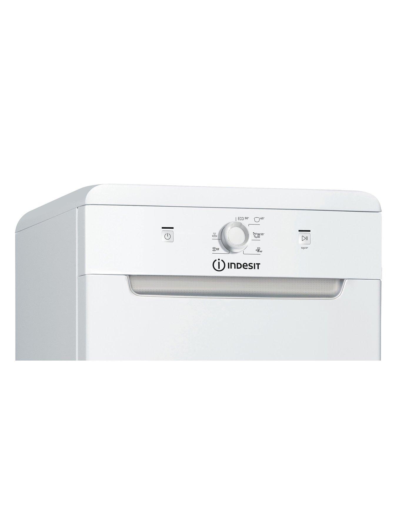 Image 3 of 5 of Indesit Slimline DF9E1B10UK Freestanding Dishwasher - White