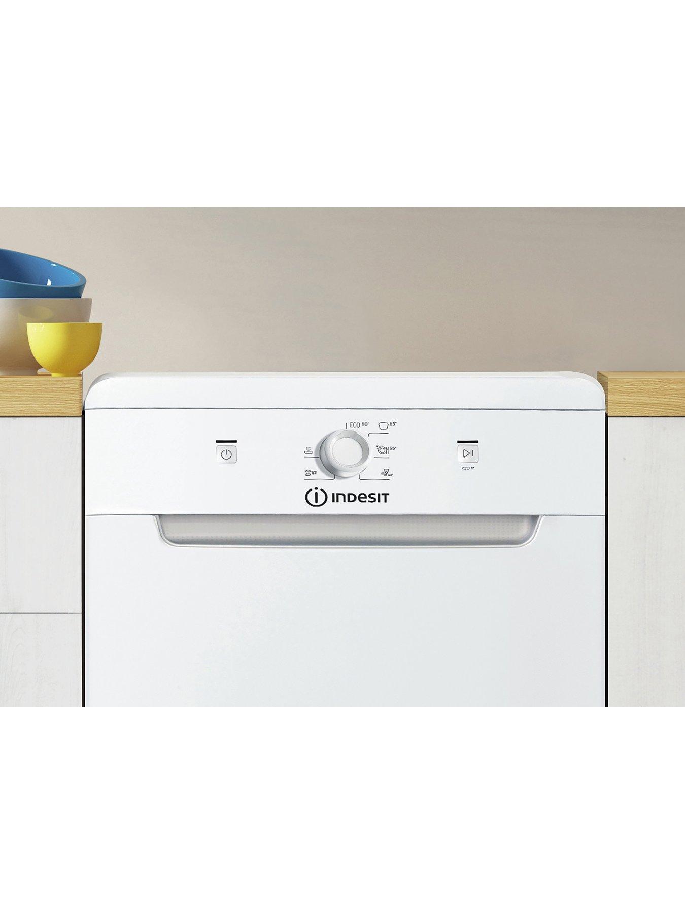 Image 4 of 5 of Indesit Slimline DF9E1B10UK Freestanding Dishwasher - White