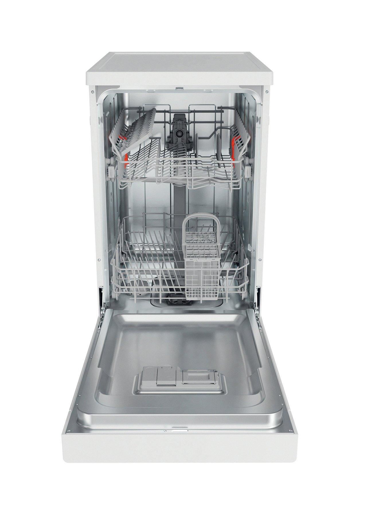 Image 2 of 7 of Hotpoint Slimline HF9E1B19UK Freestanding Dishwasher - White