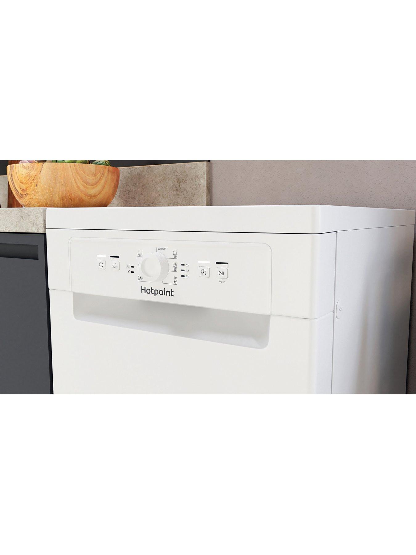 Image 6 of 7 of Hotpoint Slimline HF9E1B19UK Freestanding Dishwasher - White