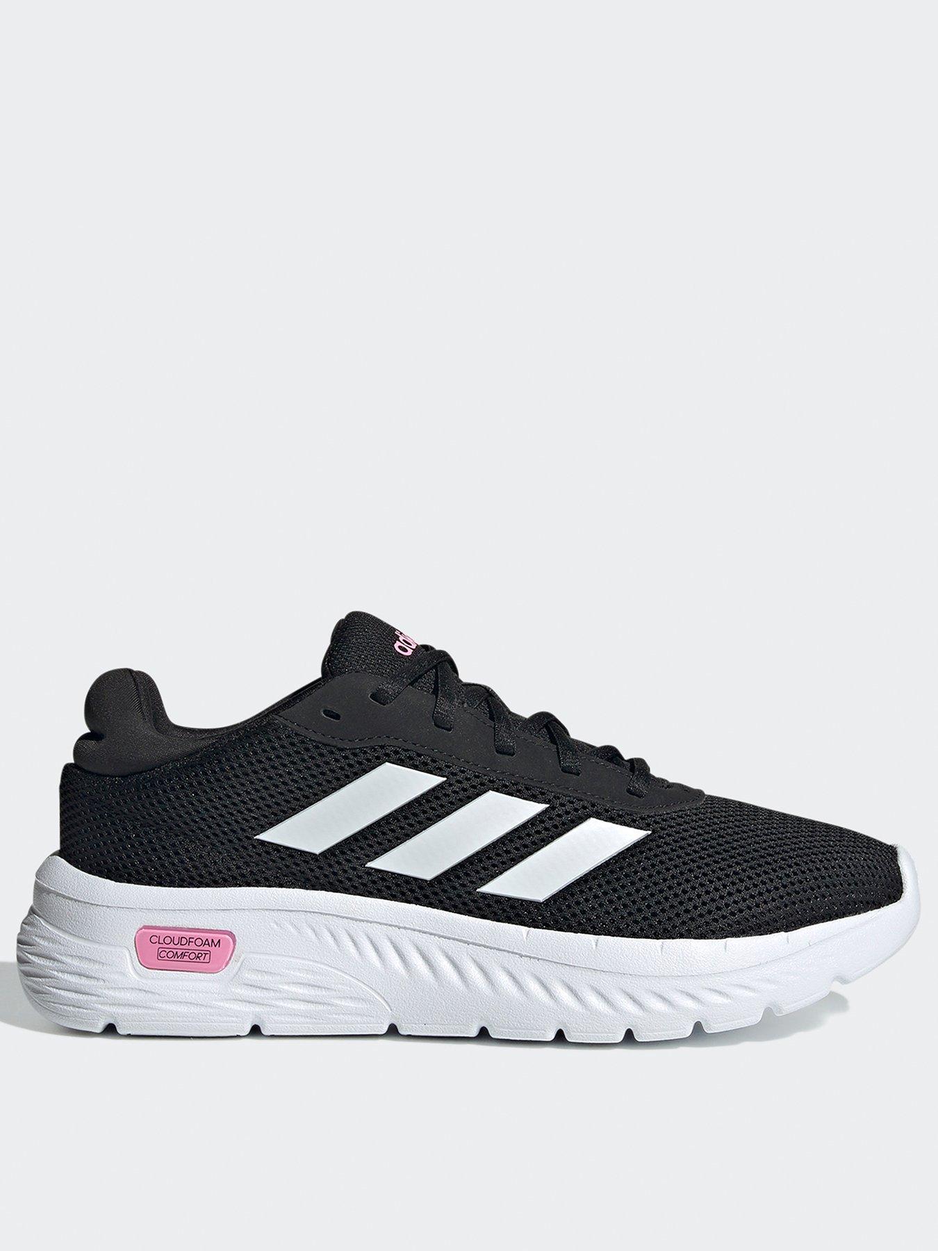 adidas Sportswear Women s Cloudfoam Comfy Trainers Black Pink Very