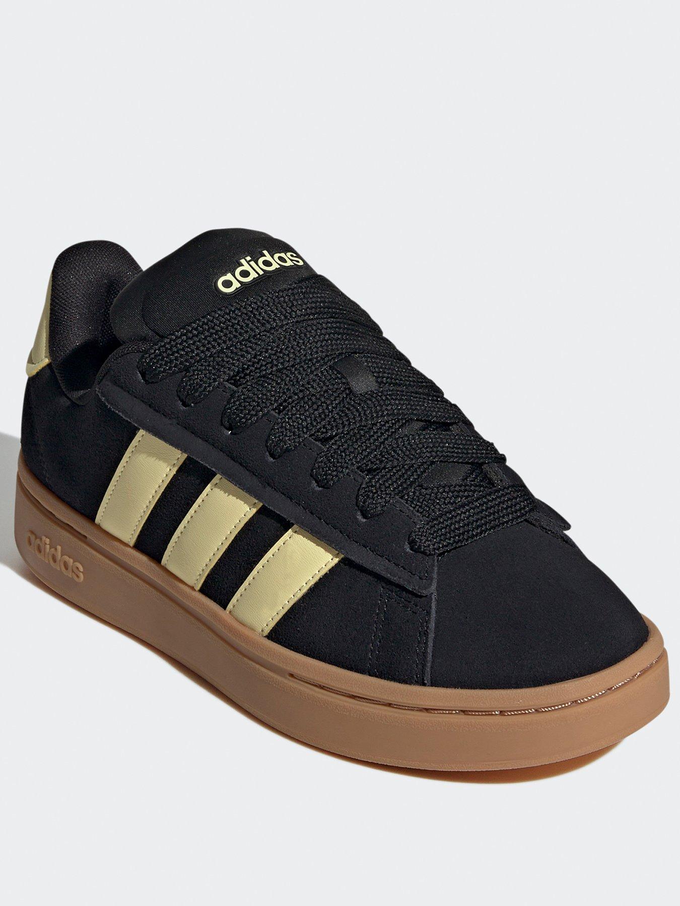 Adidas black and gold trainers womens online