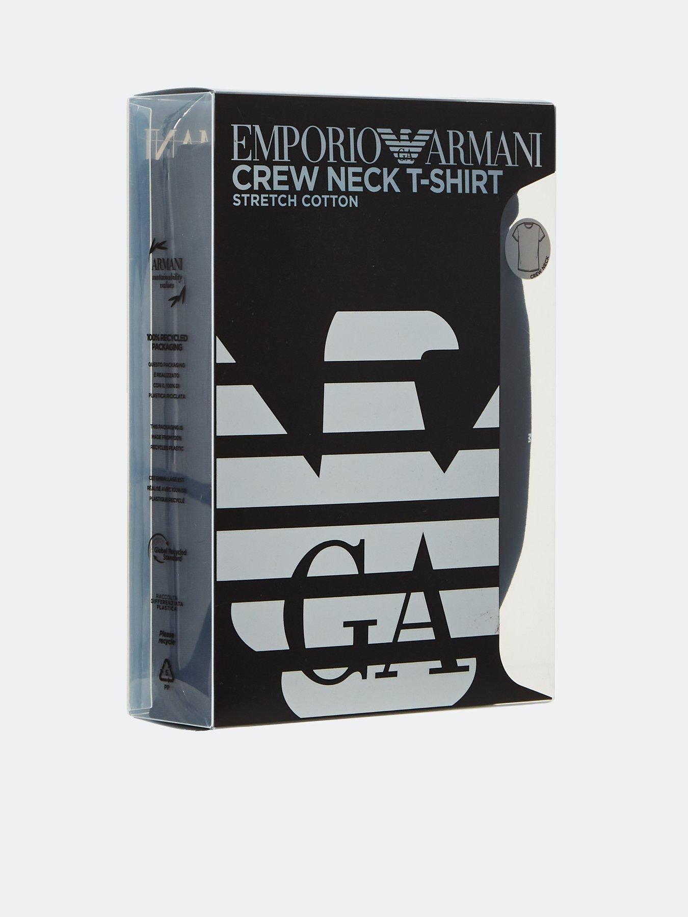Image 5 of 5 of Emporio Armani Bodywear Left Chest Logo Taping T-Shirt - Black