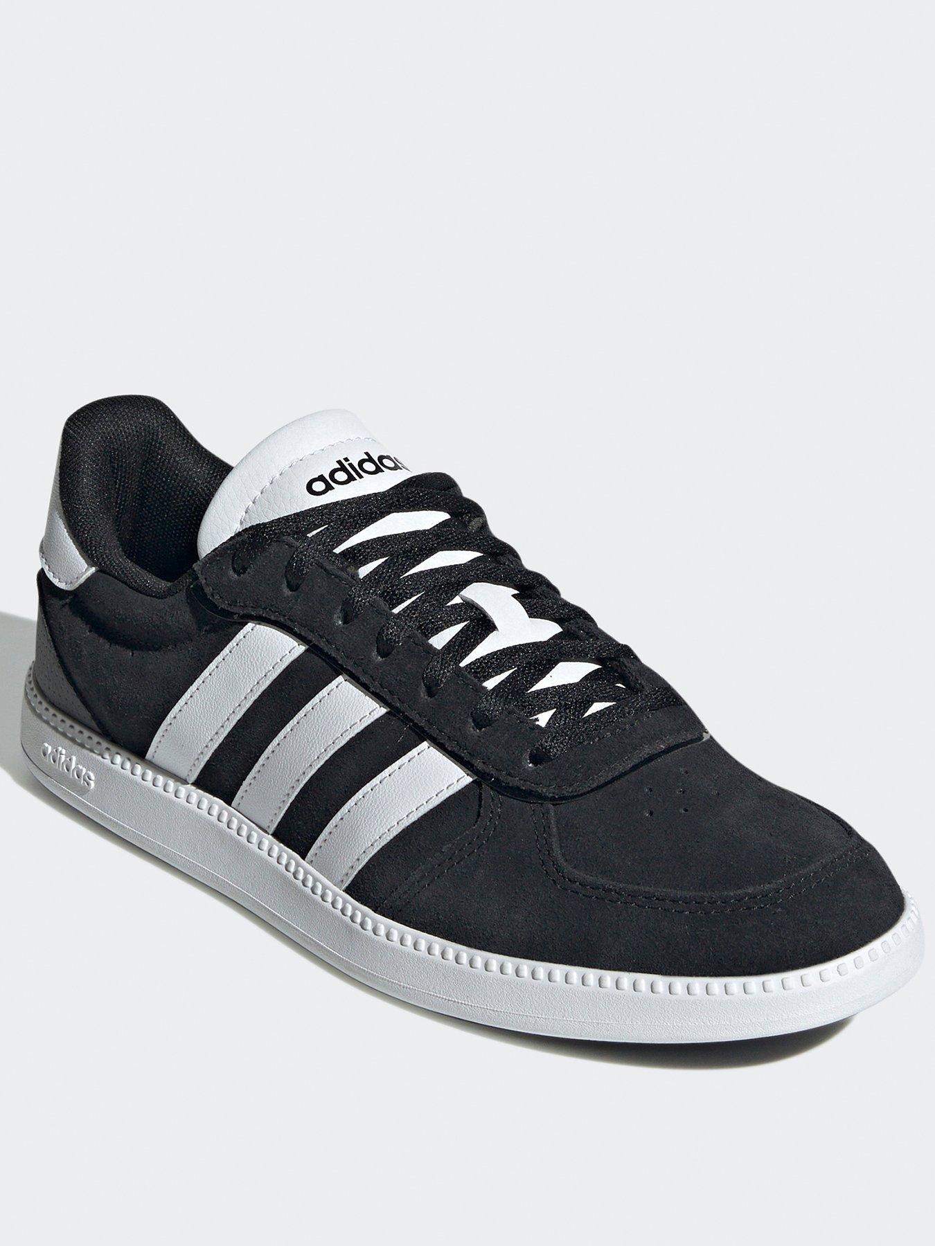 Image 4 of 8 of adidas Sportswear Women's Breaknet Sleek Suede Trainer - Black/white