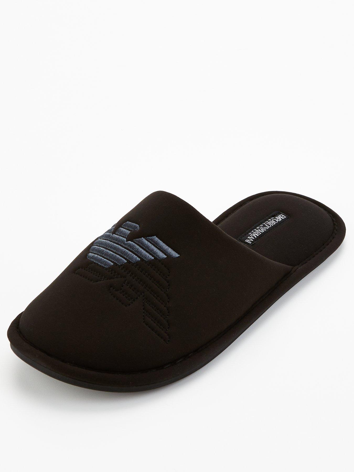 undefined Eagle Logo Neo Mule Slippers - Black