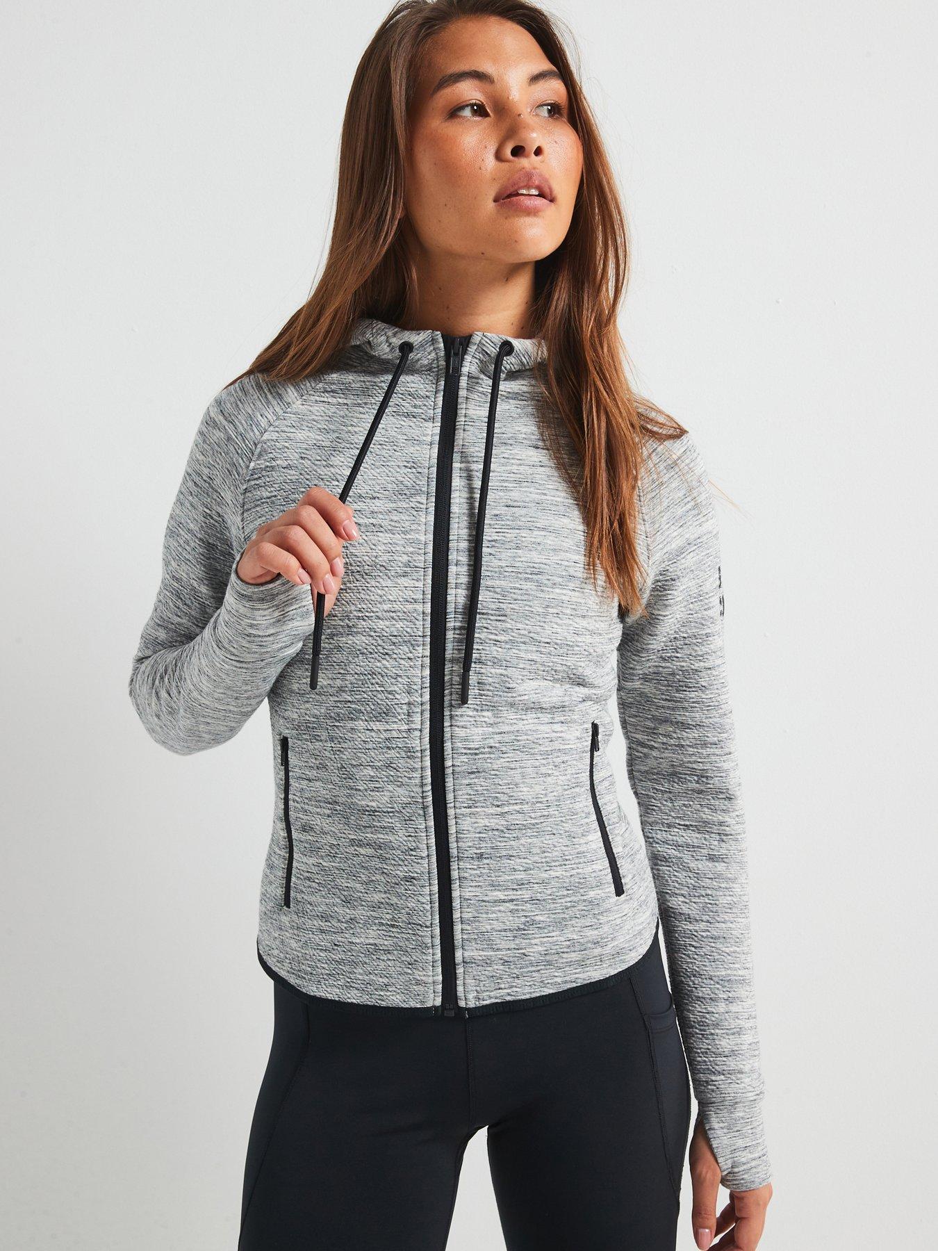 undefined Women's Training Fleck Hoodie - Grey