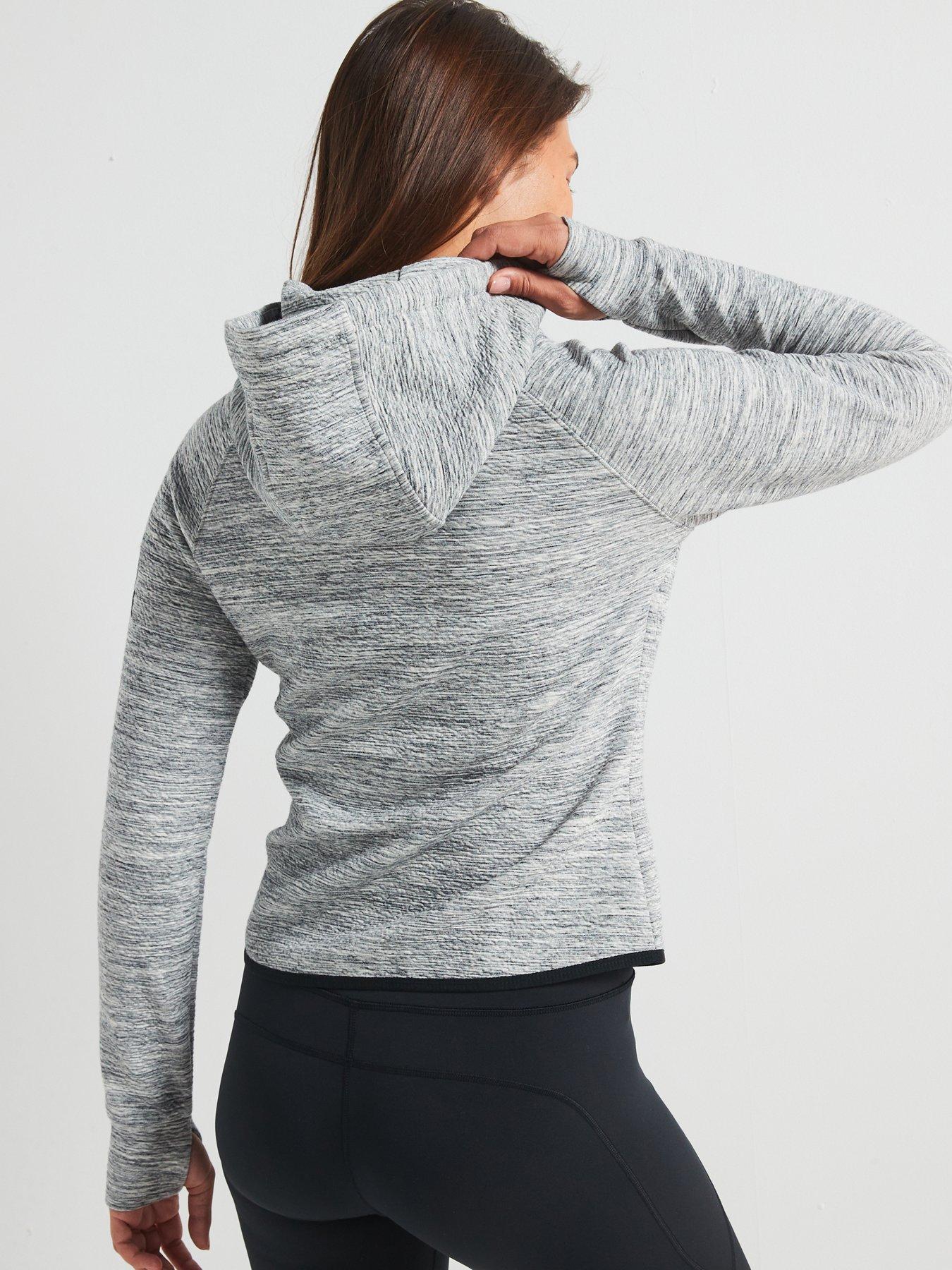 Image 2 of 5 of Gym + Coffee Women's Training Fleck Hoodie - Grey