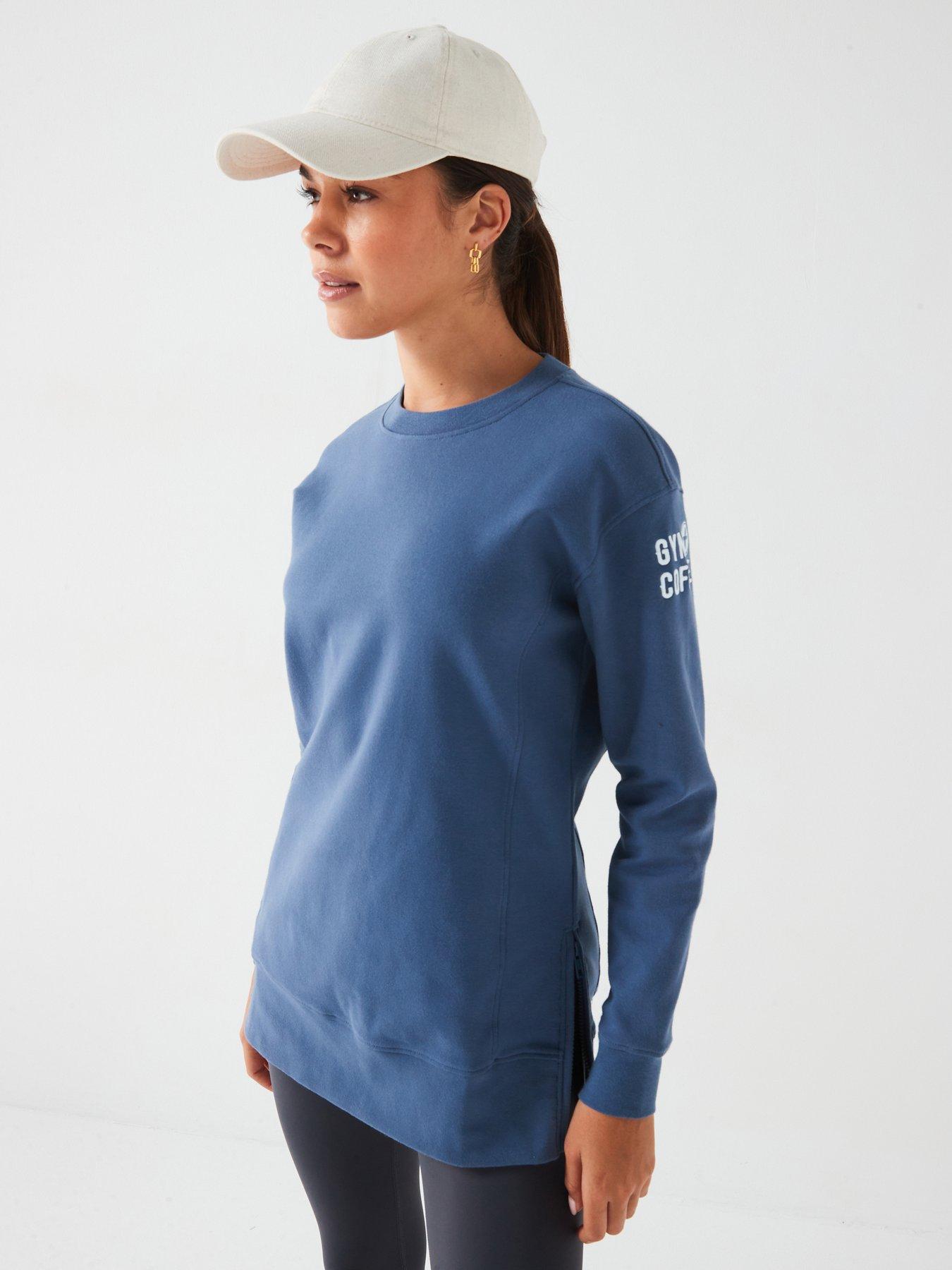 undefined Women's Training Longline Crew - Blue