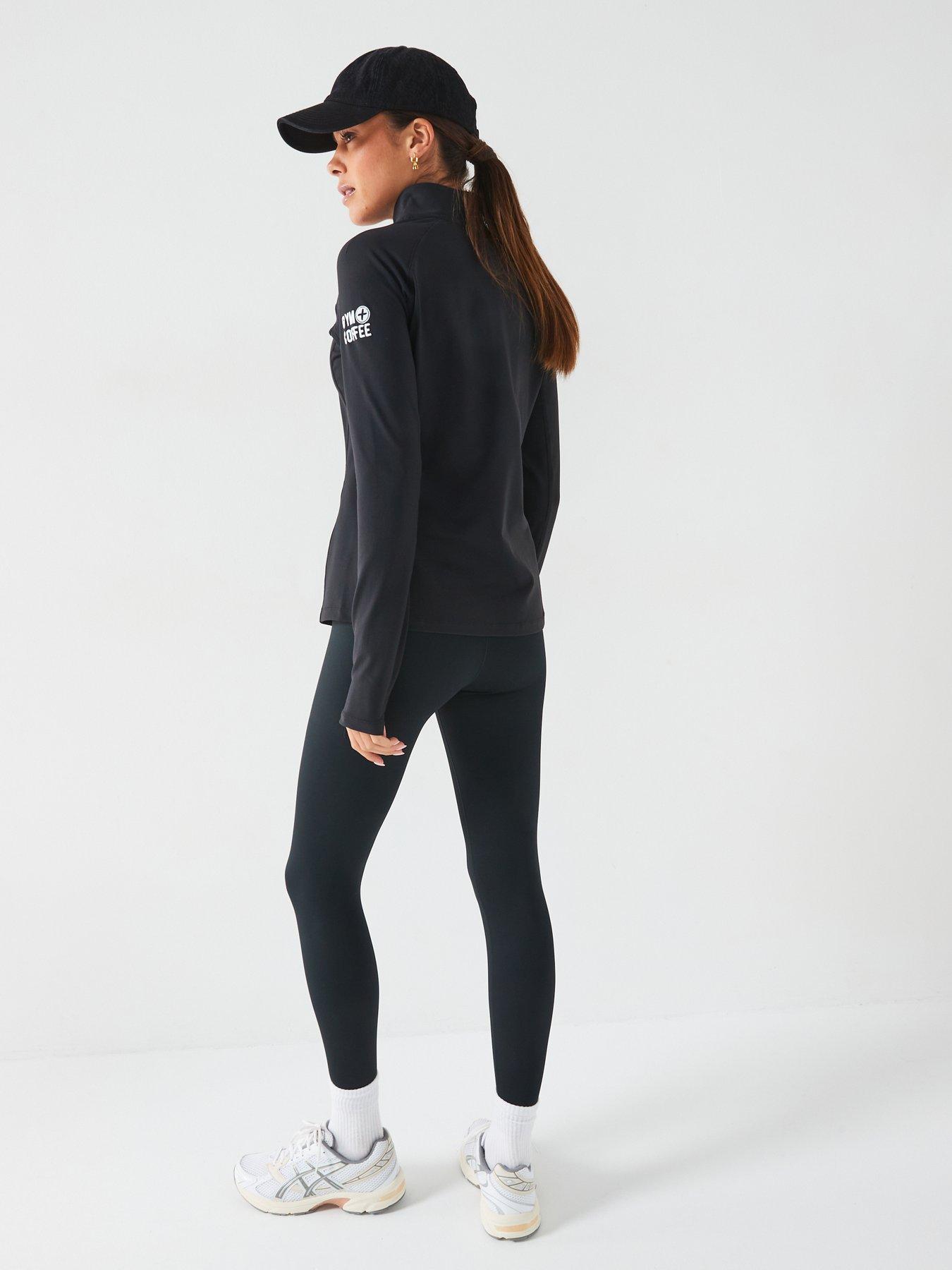Image 2 of 6 of Gym + Coffee Women's Training Relentless 1/4 Zip - Black