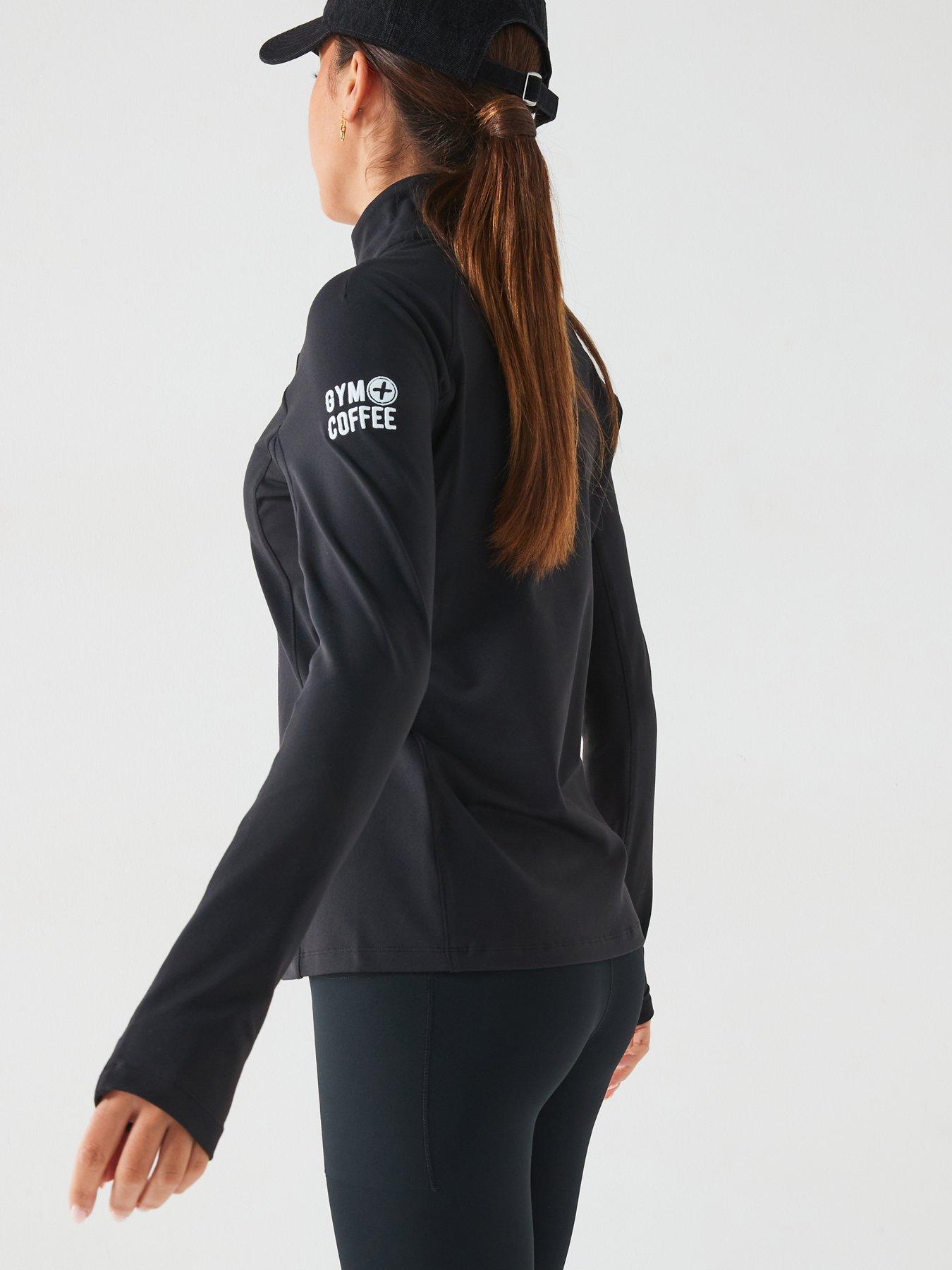 Image 5 of 6 of Gym + Coffee Women's Training Relentless 1/4 Zip - Black
