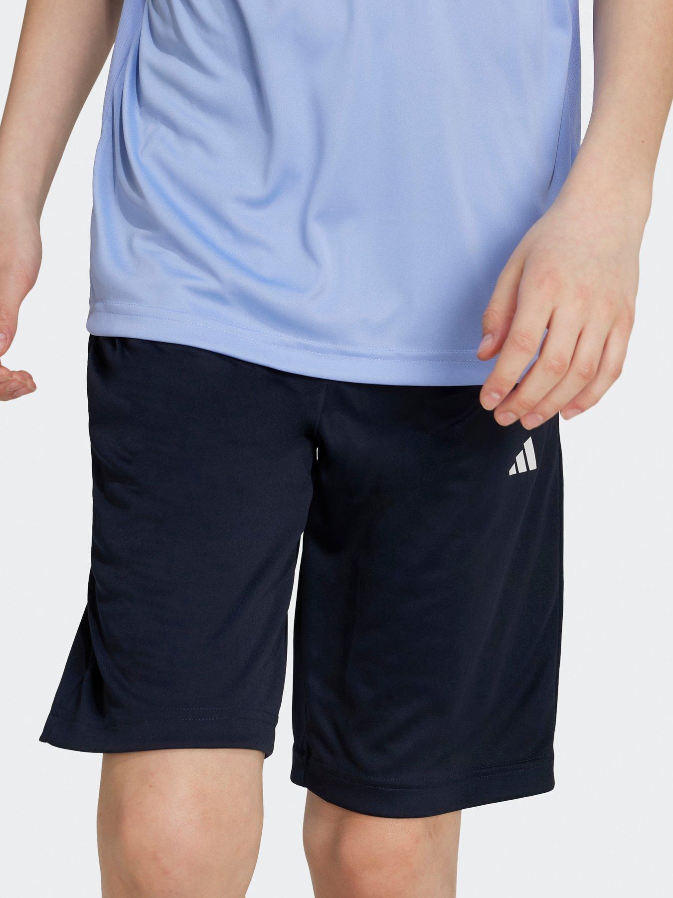 Image 4 of 5 of adidas Junior Boys Train Essentials 3 Stripe Set - Blue