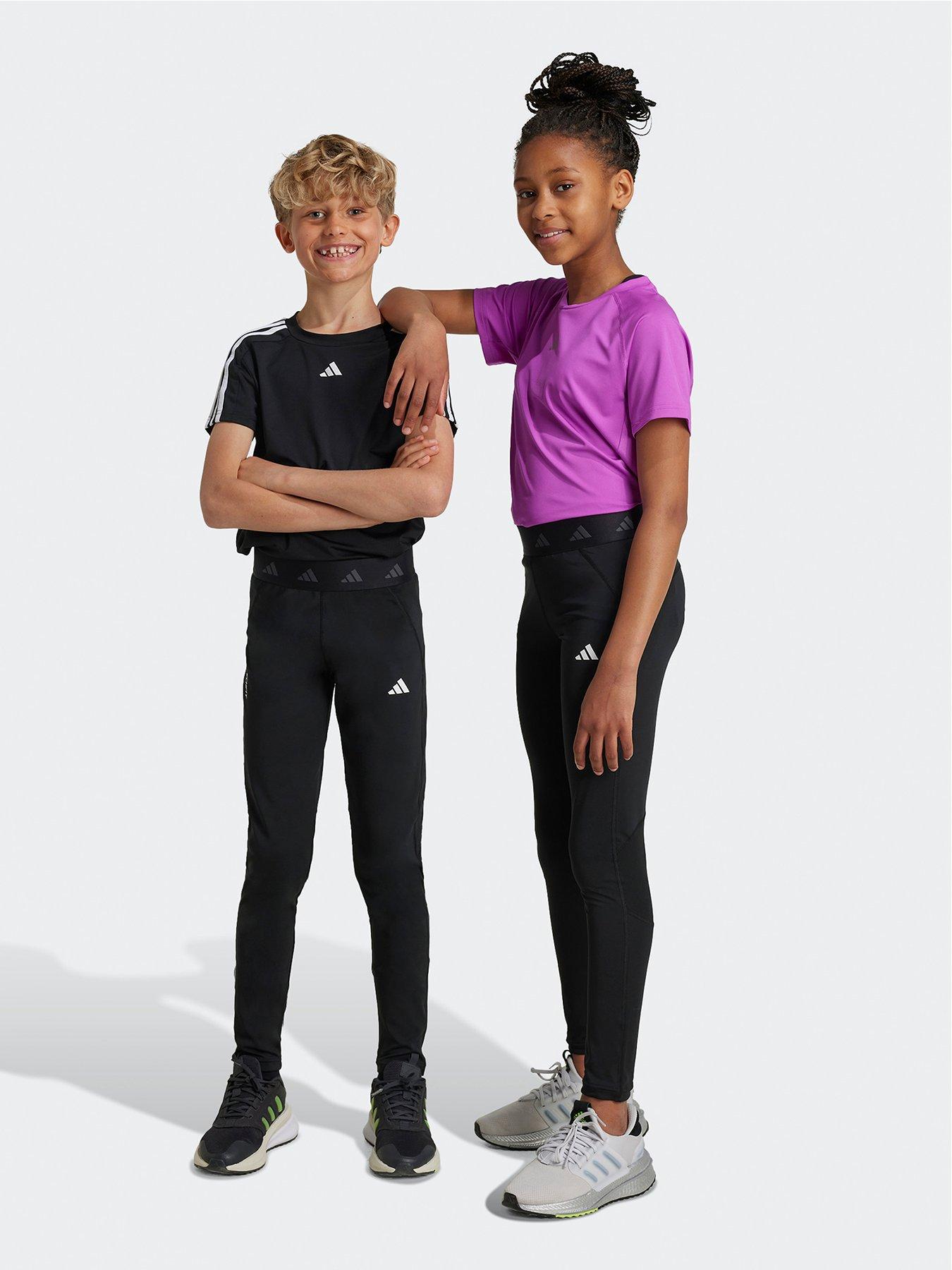 undefined Junior Girls Training Tech Fit Tights - Black