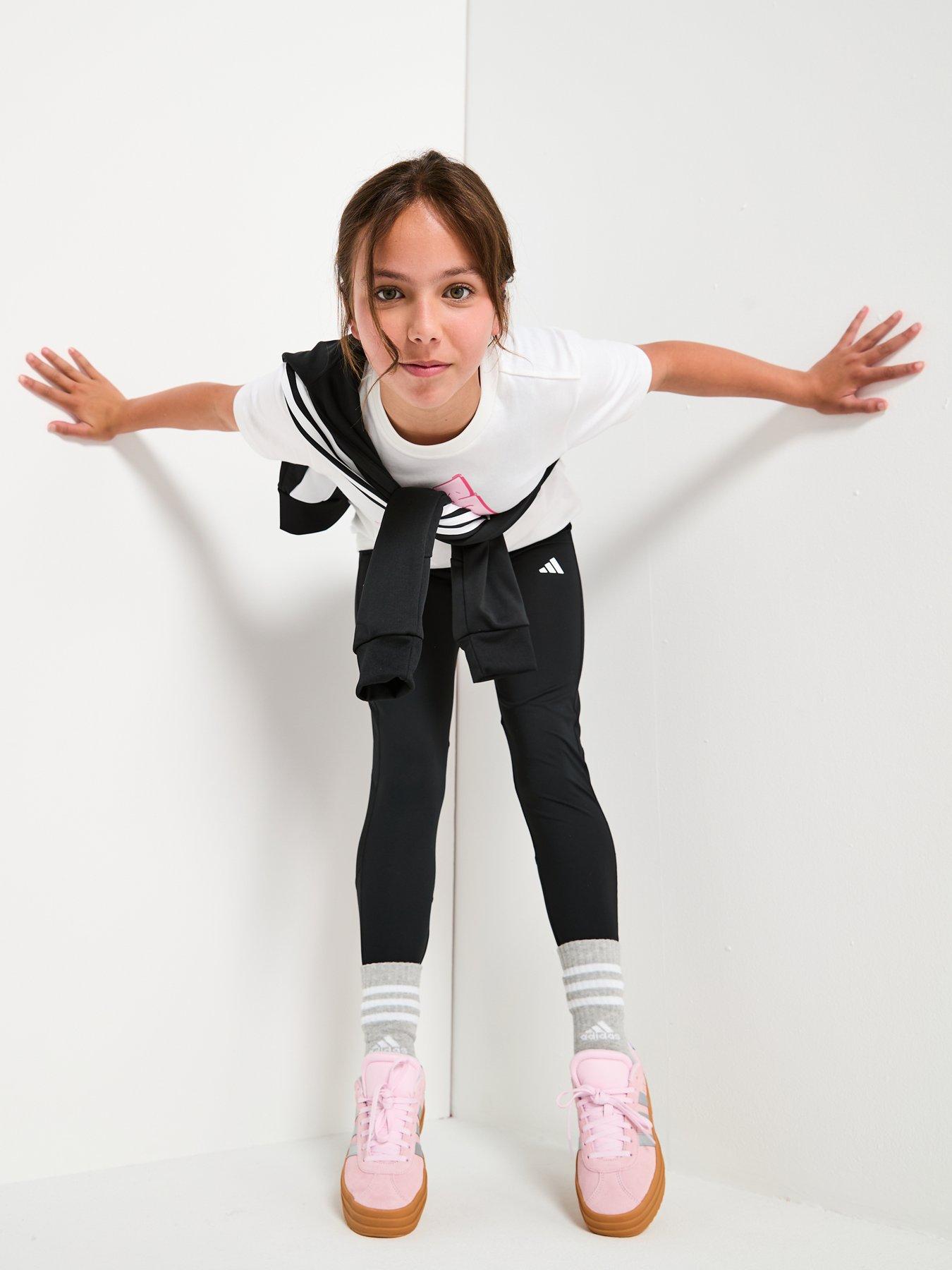 Image 3 of 6 of adidas Junior Girls Training Tech Fit Tights - Black
