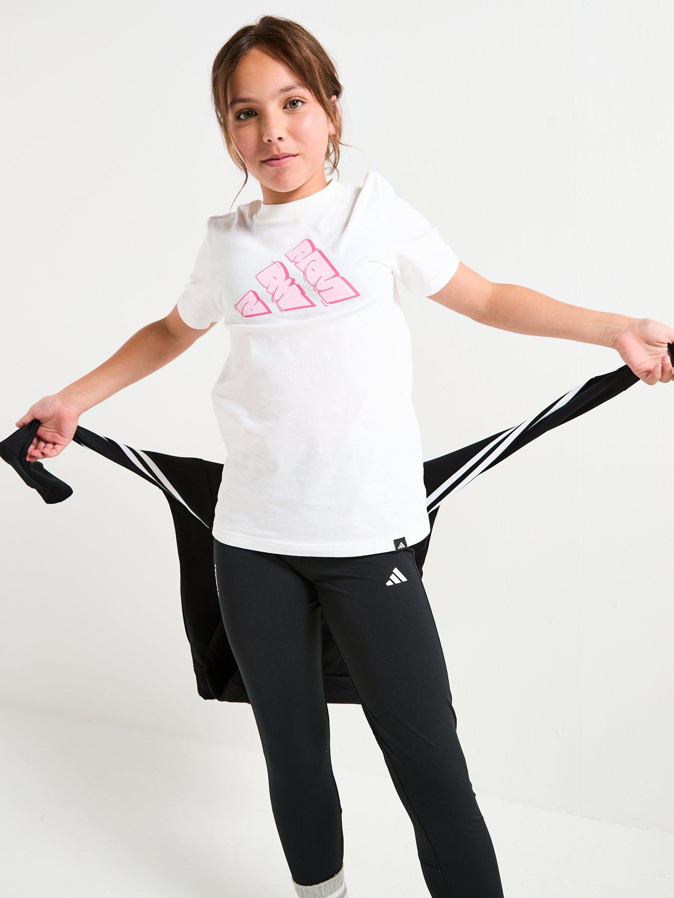 Image 4 of 6 of adidas Junior Girls Training Tech Fit Tights - Black