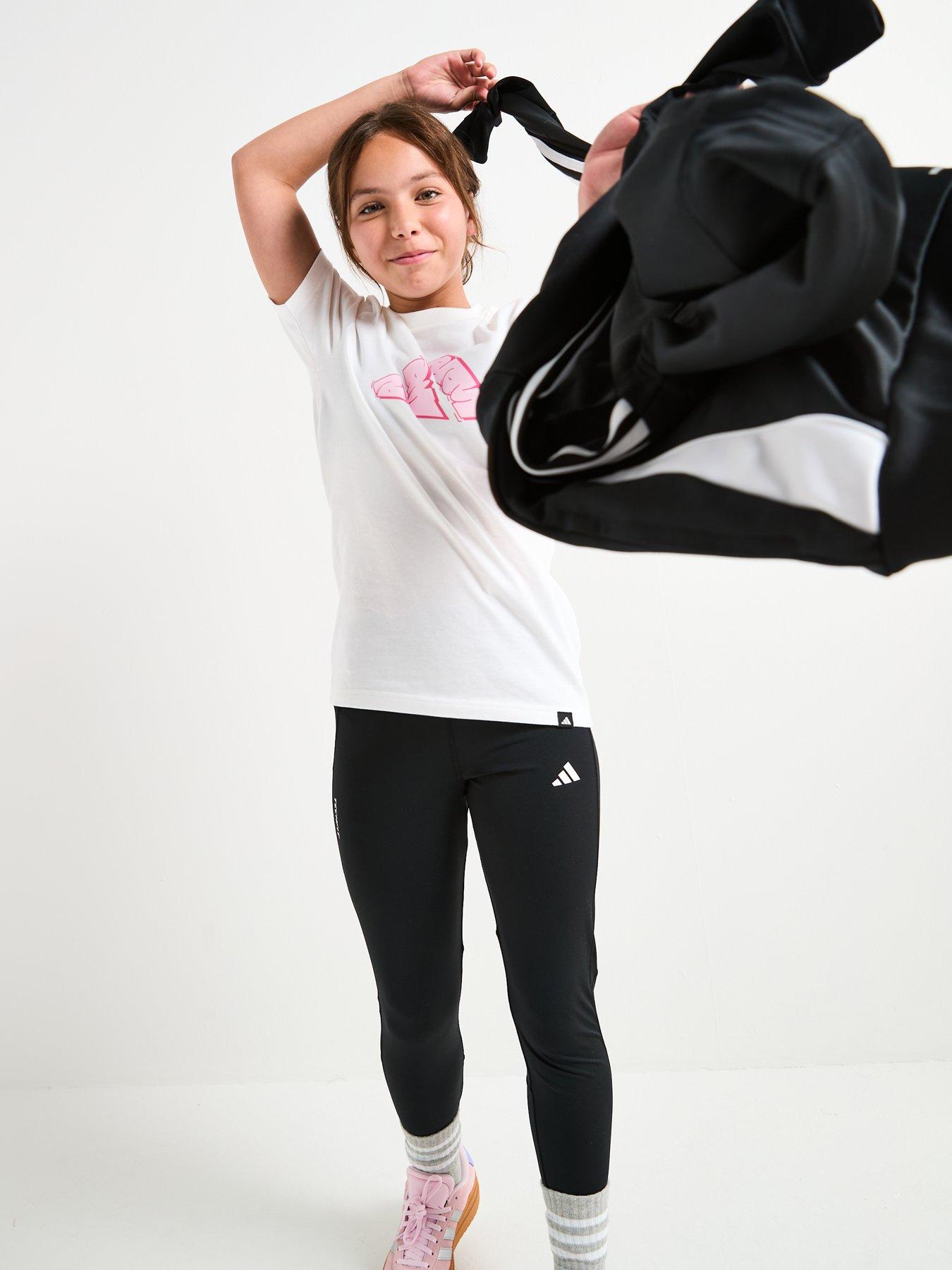 Image 5 of 6 of adidas Junior Girls Training Tech Fit Tights - Black