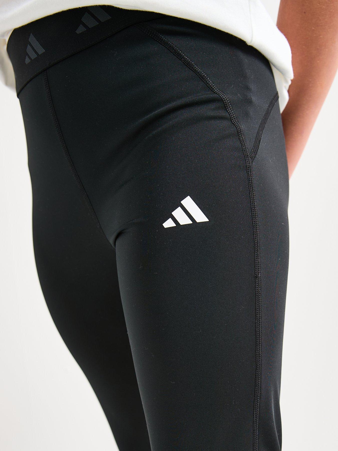 Image 6 of 6 of adidas Junior Girls Training Tech Fit Tights - Black